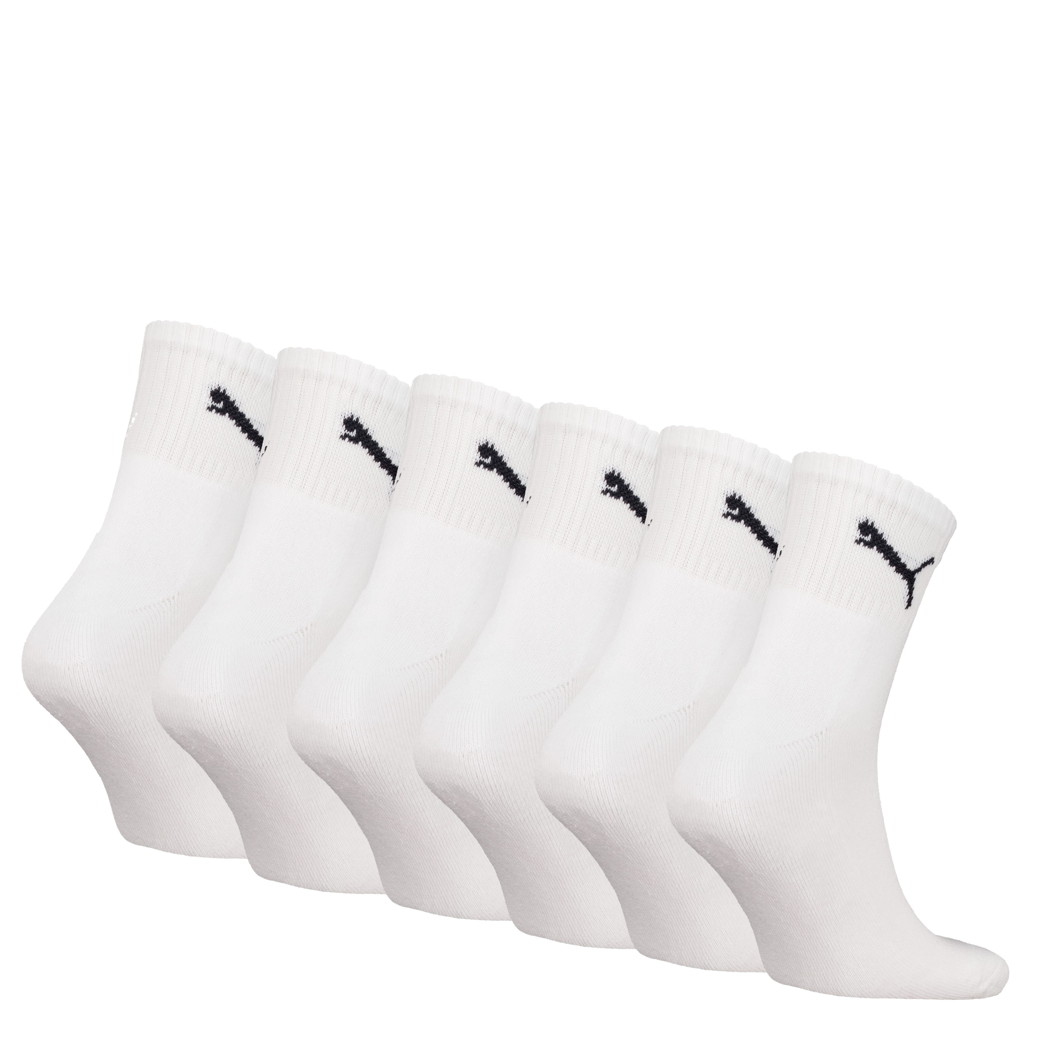 PUMA Sokken PUMA SHORT CREW 6P UNISEX ECOM Gepolsterde zool voor schokdemping en extra comfort (6 paar)