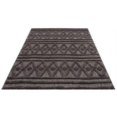 Carpet City Vloerkleed SANTORINI 58538 3d-design: pool met een reliëfeffect, geschikt voor binnen en buiten