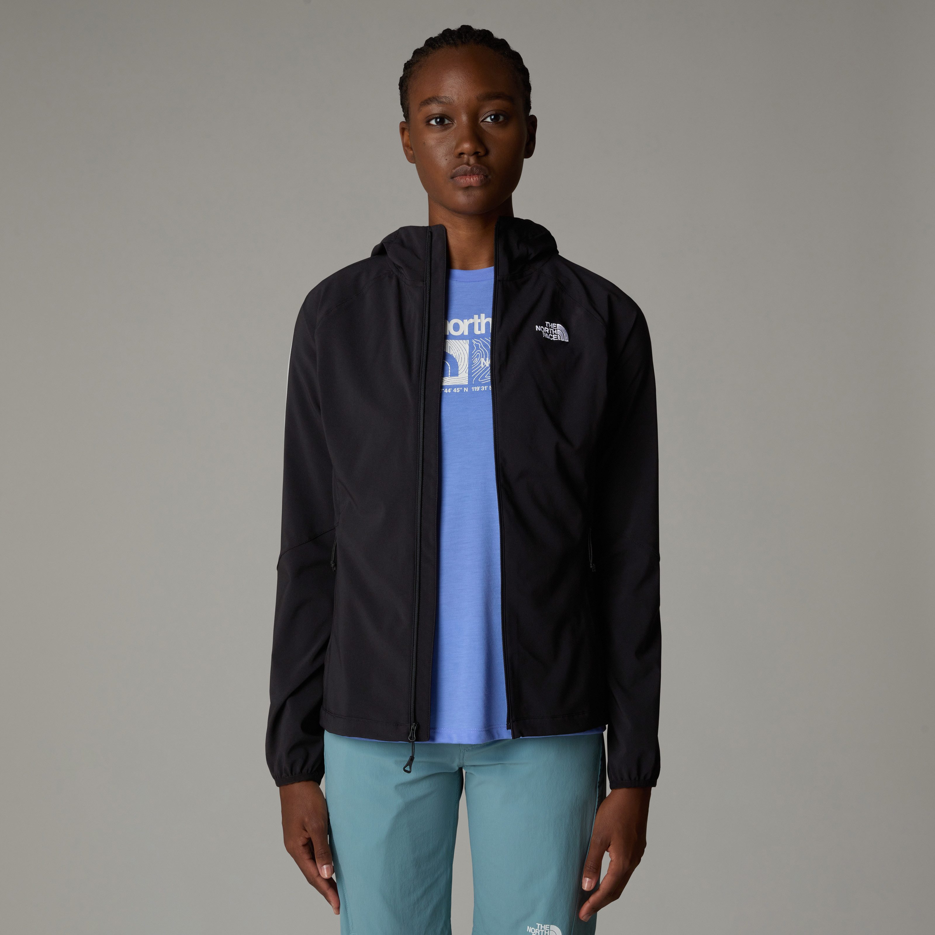 The North Face Softshell-jack Nimble capuchonjack voor dames