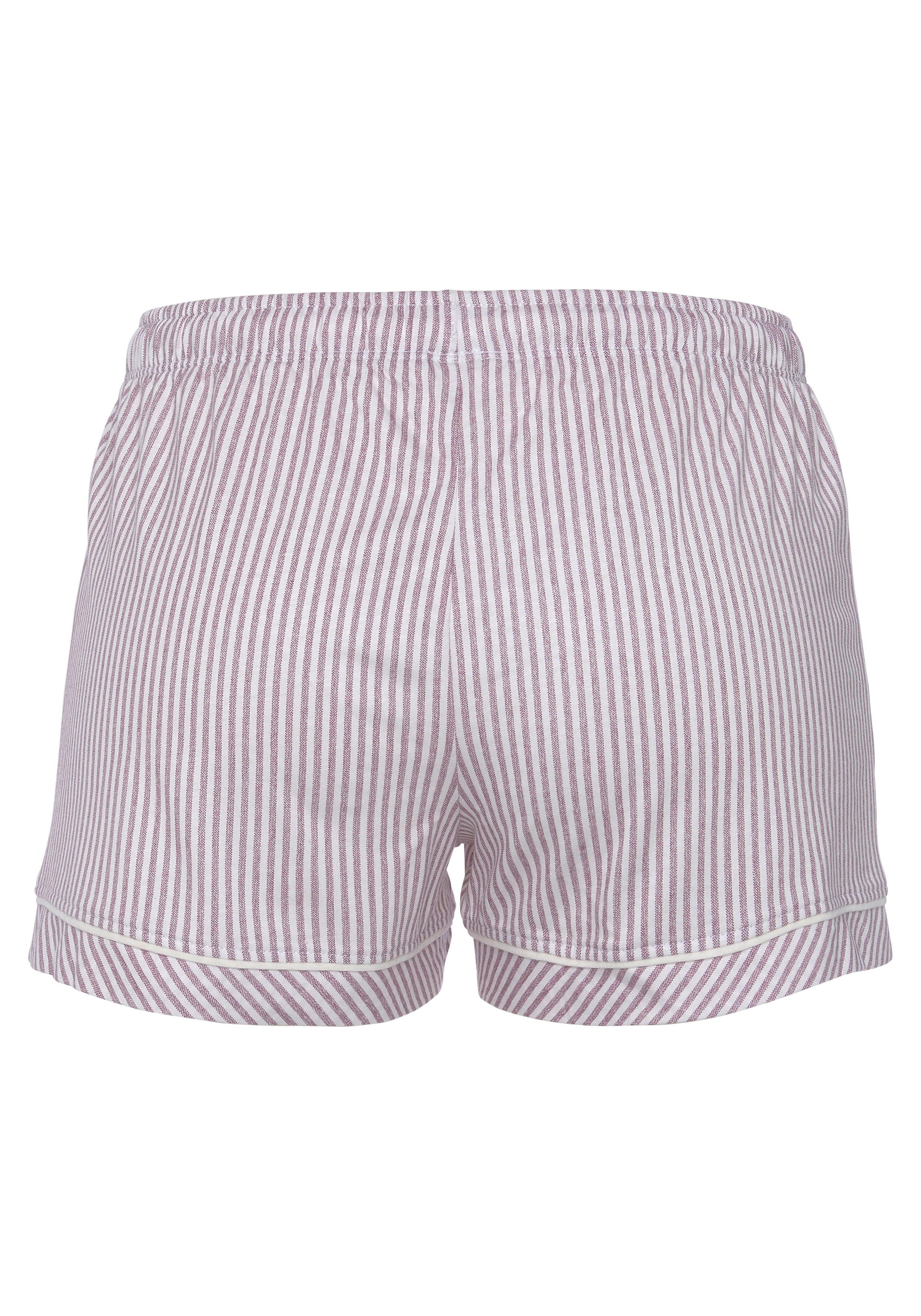 s.Oliver RED LABEL Beachwear Pyjamashort met contrasterend paspel