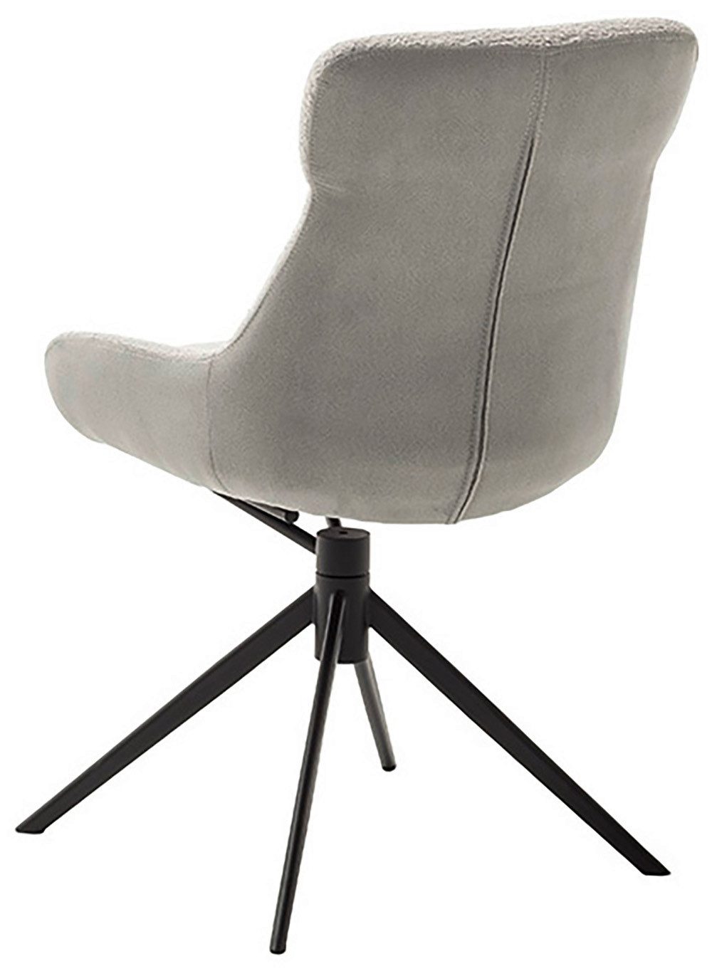 MCA furniture Eetkamerstoel (2-set), draaibaar 360°, draai- & schommelfunctie, zithoogte ca. 50 cm