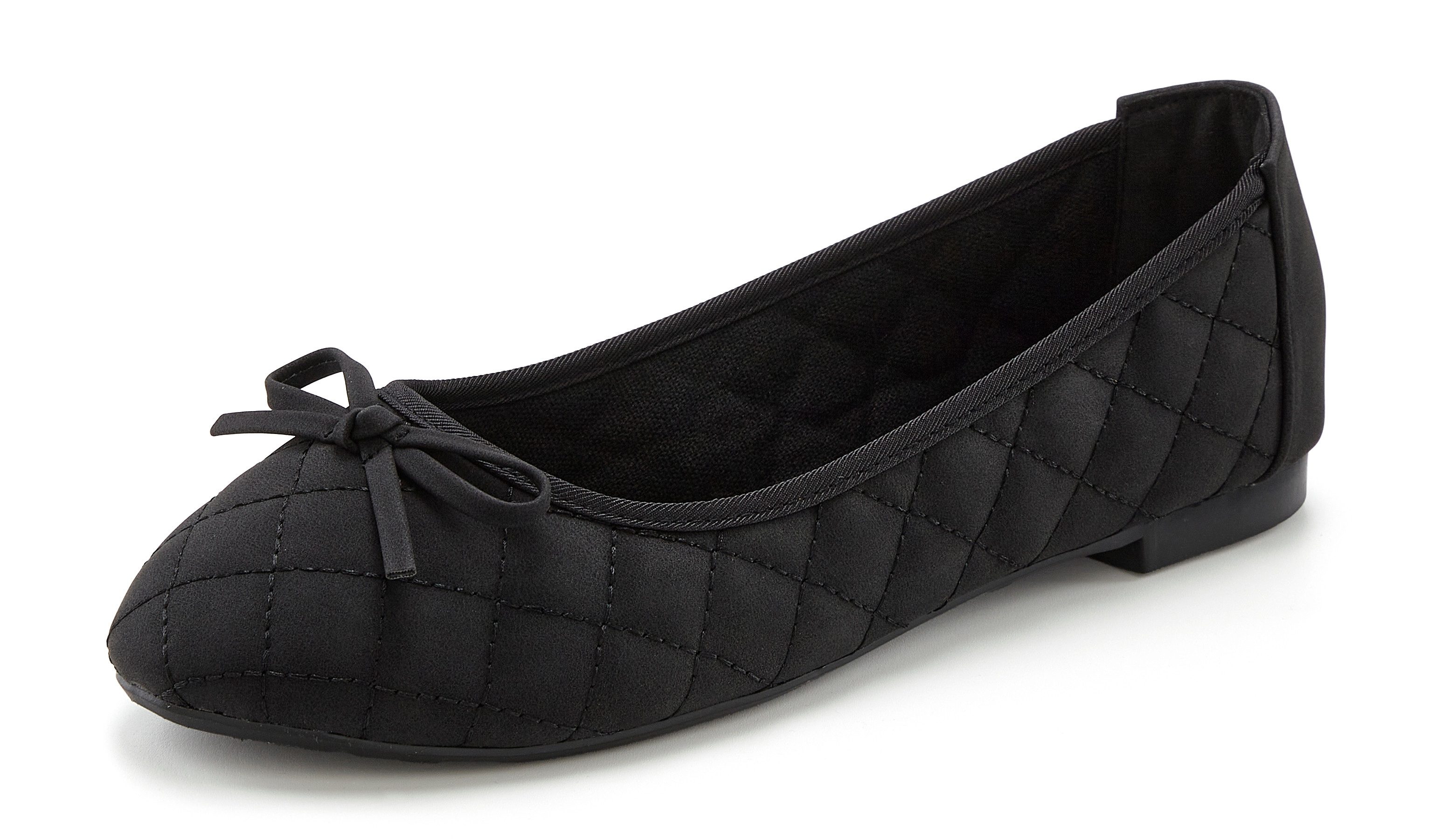 Lascana Ballerina's Slipper, instapschoen met strikapplicatie vegan