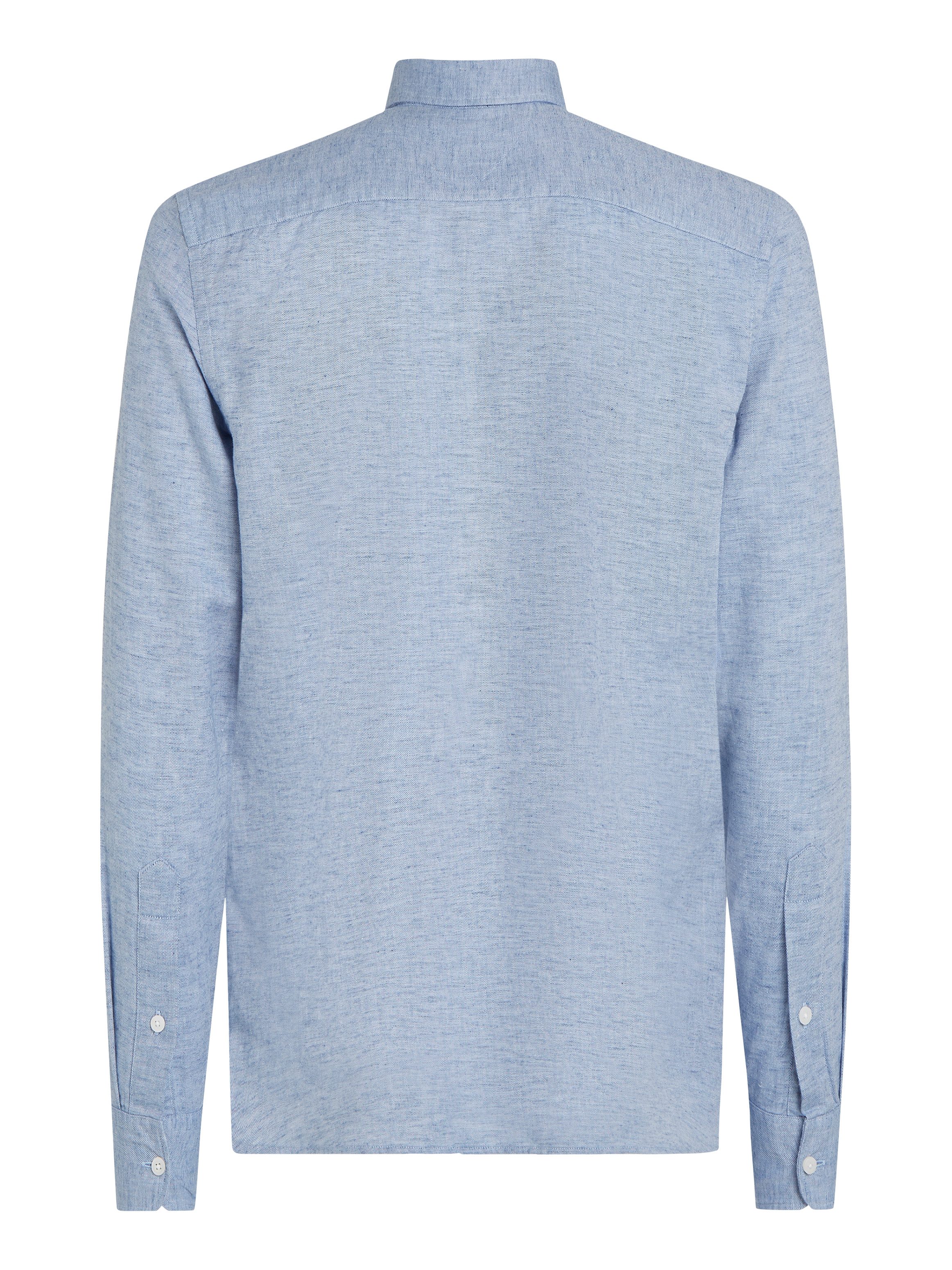 Tommy Hilfiger Overhemd met lange mouwen BRUSHED LINEN SOLID SF SHIRT