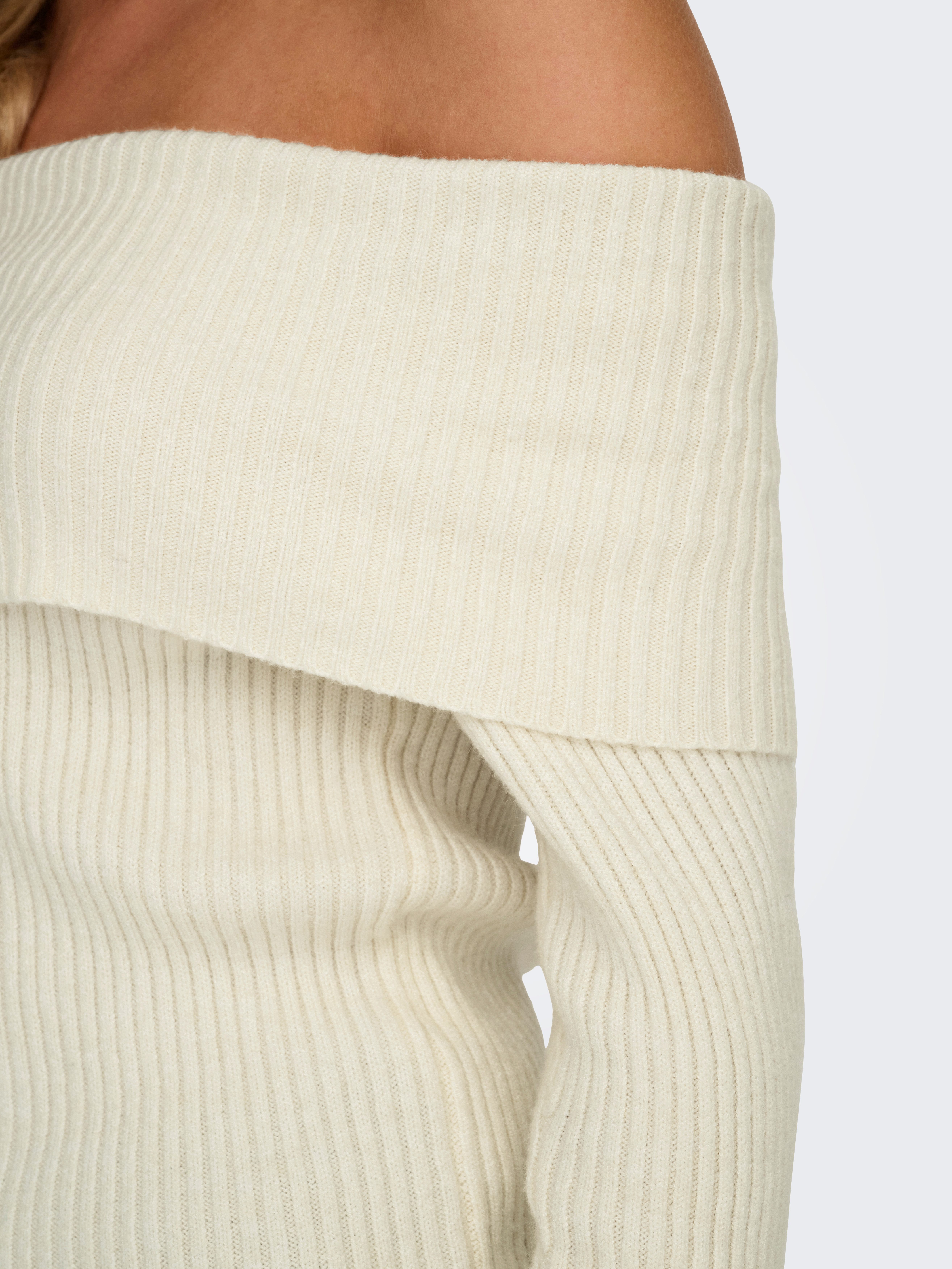 Only Gebreide trui ONLKATIA LS OFF SHOULDER KNT