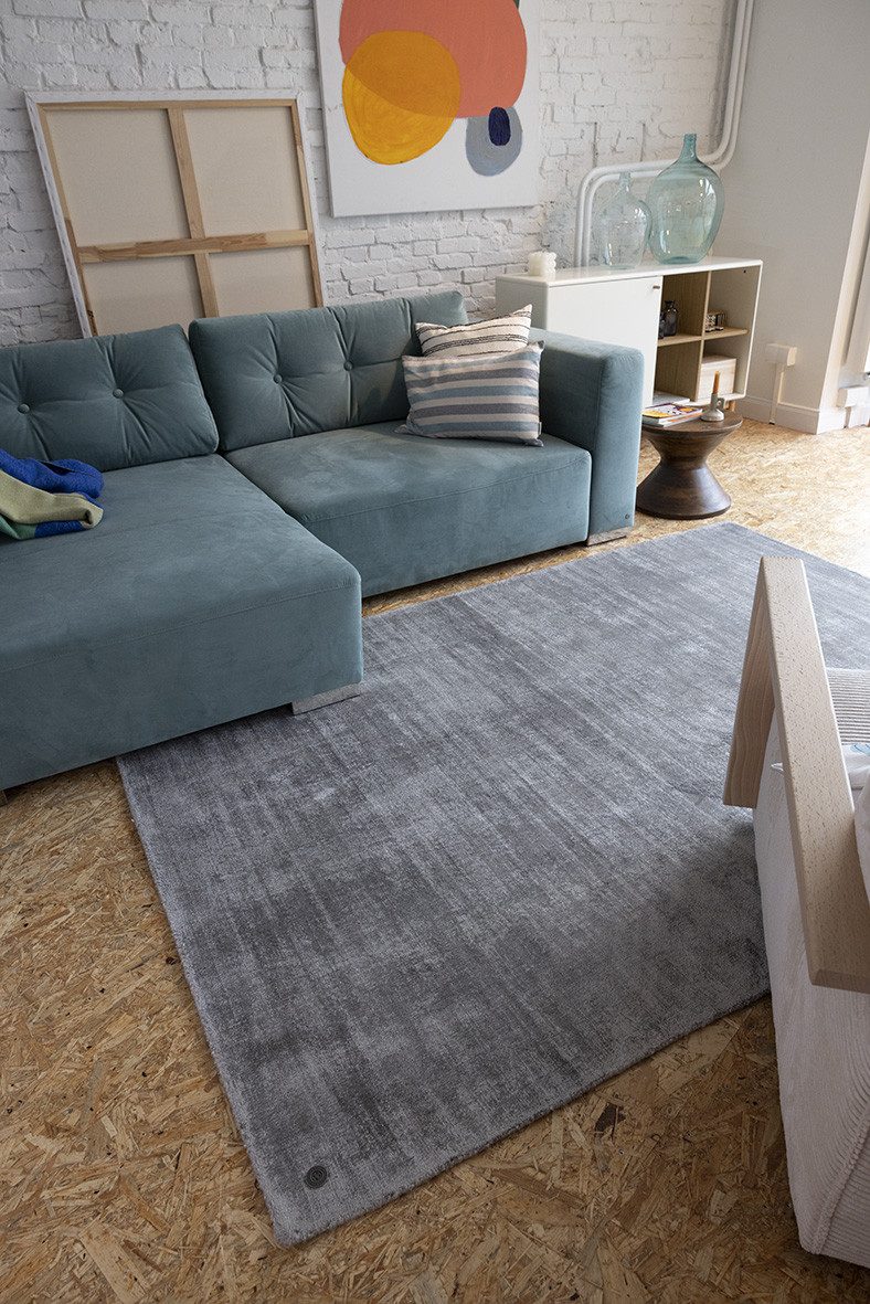 TOM TAILOR HOME Vloerkleed Shine uni Handgeweven vloerkleed, 100% viscose, met de hand geweven, met elegante glans