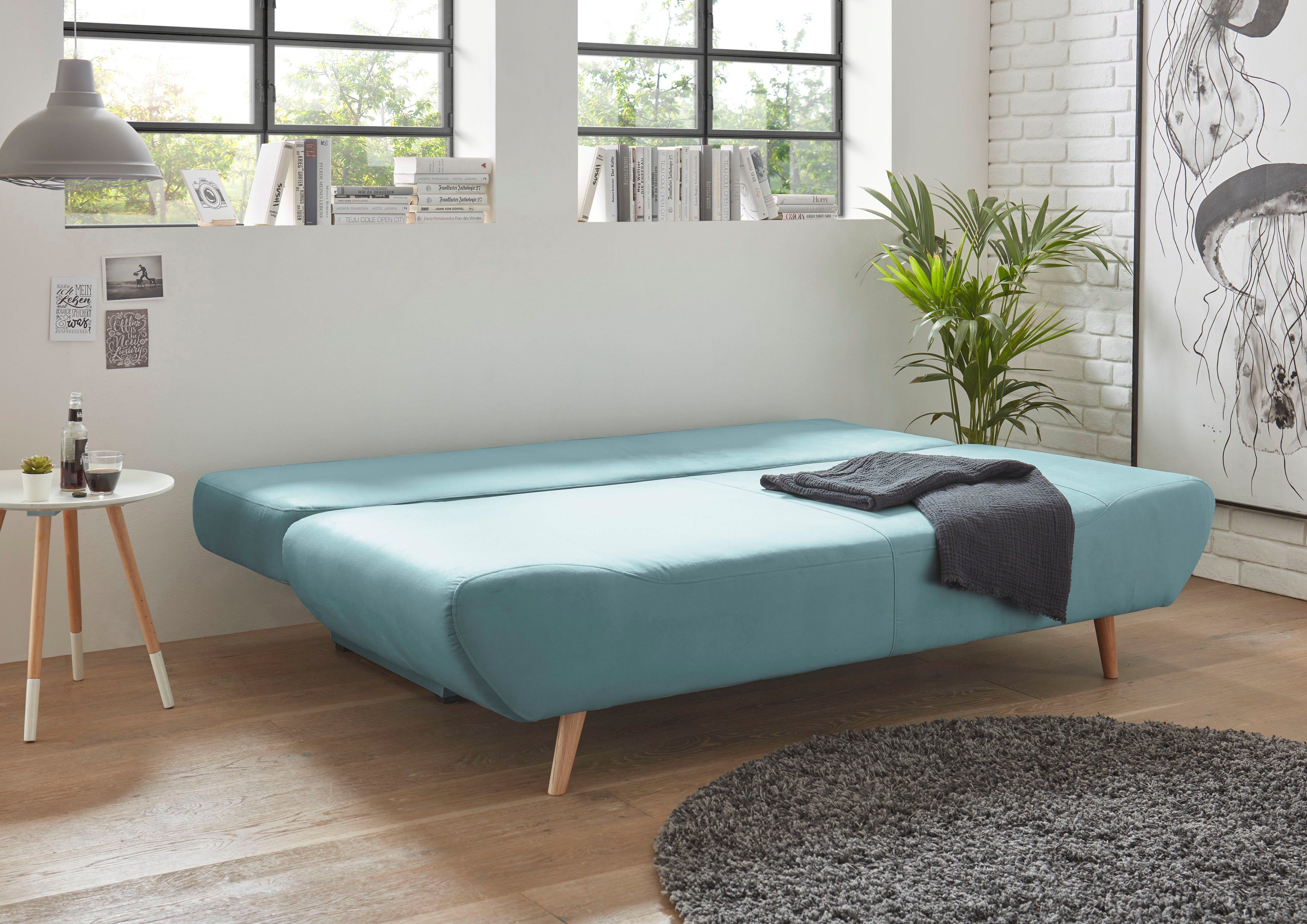 andas Slaapbank Segmon simpel in een comfortabel te bed veranderen, inclusief bedkist
