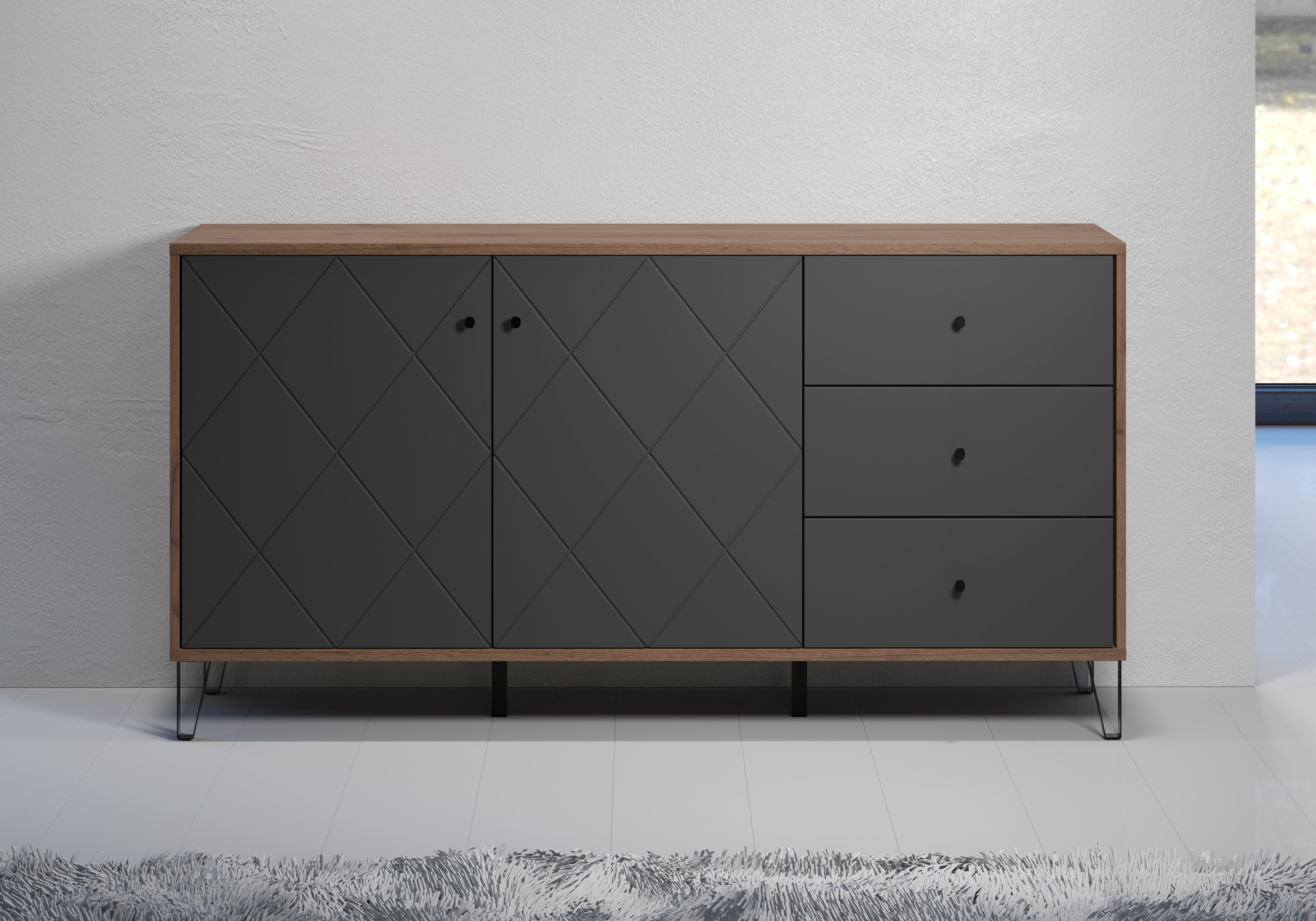 Places of Style Dressoir MOLVENO opvallend design met gestructureerde fronten, soft-closetechniek (1...