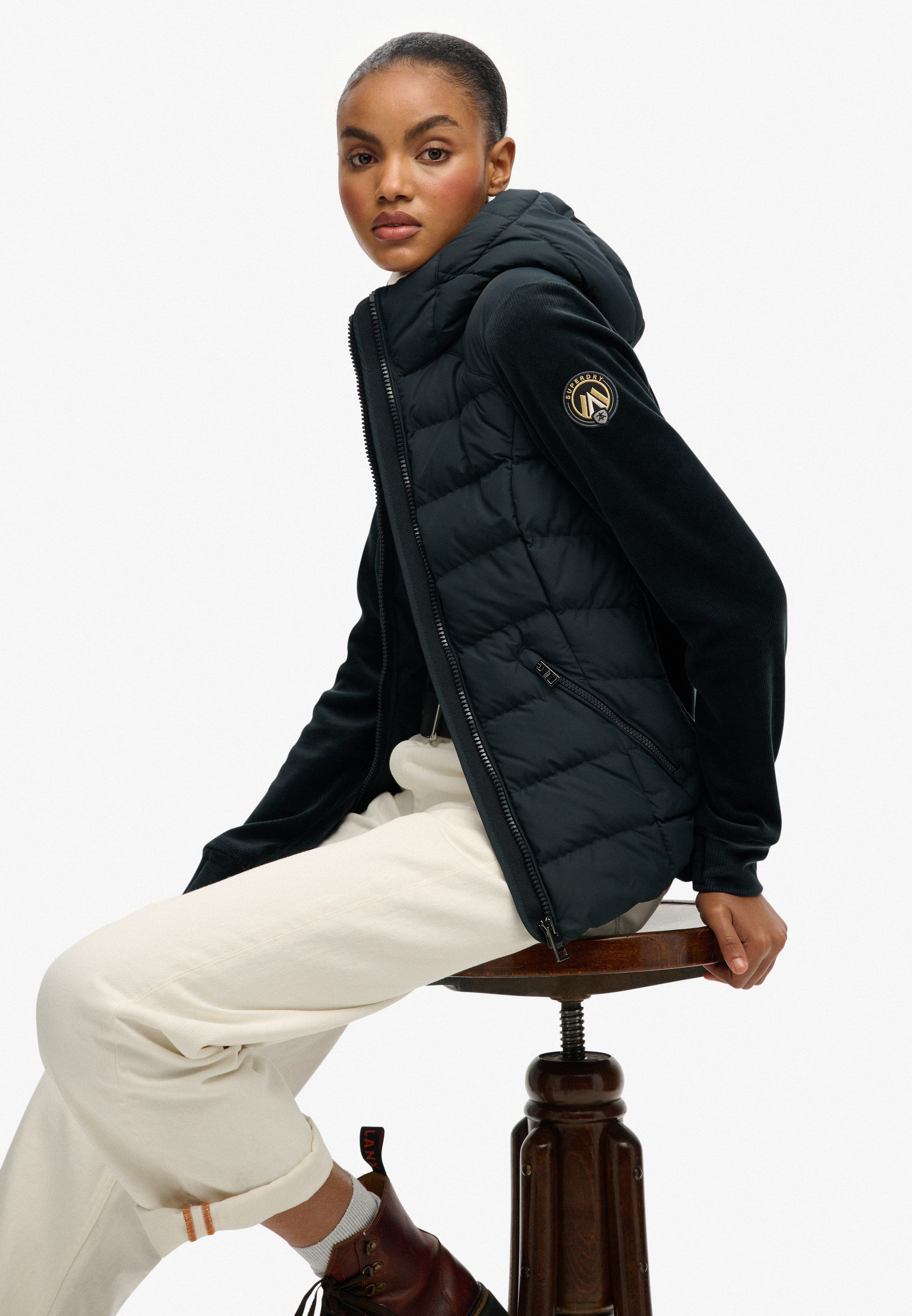 Superdry Gewatteerde jas HOODED FUJI STORM JACKET