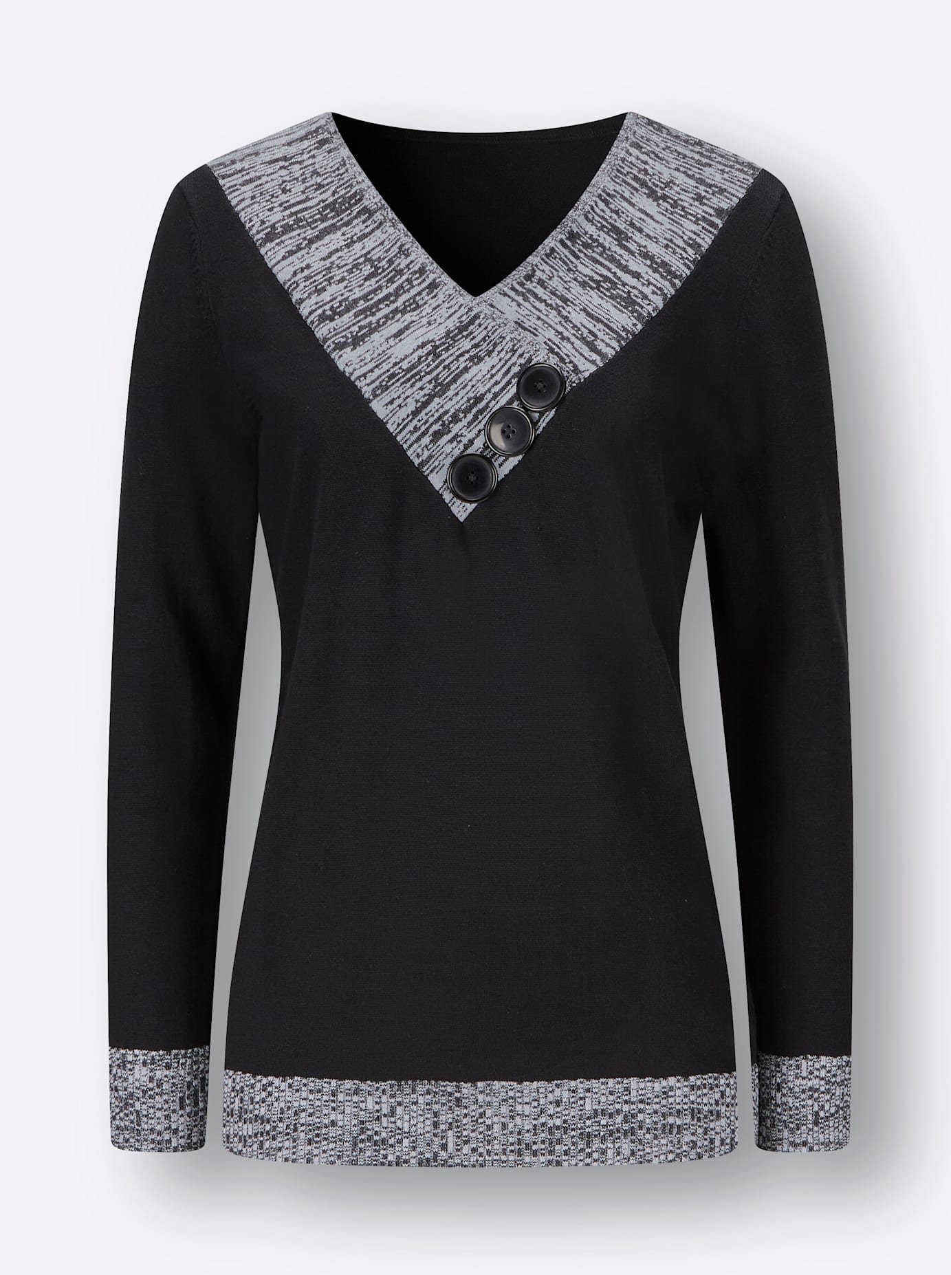 Classic Basics Gebreide Trui met lange mouwen