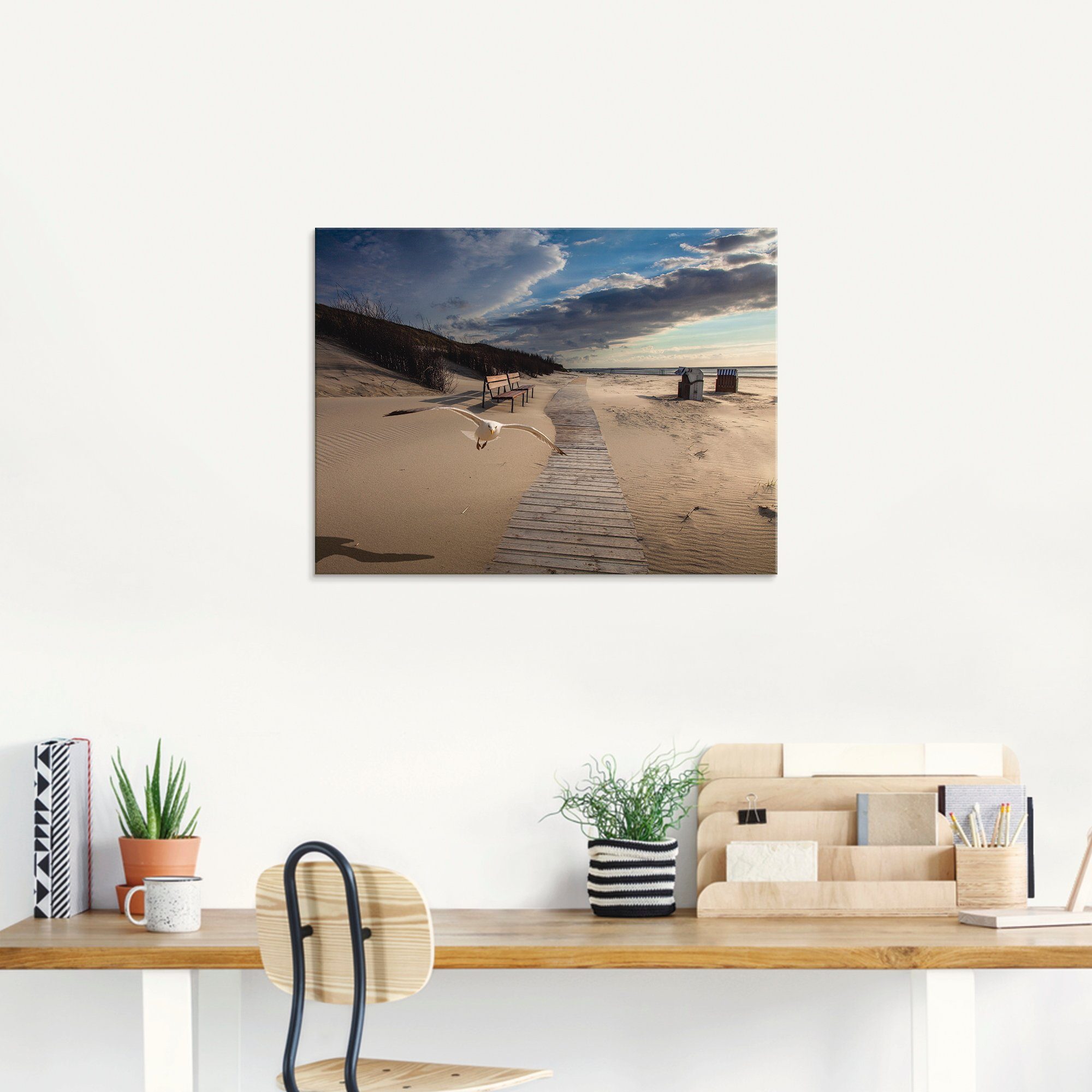 Artland Print op glas Strandimpressies in verschillende maten
