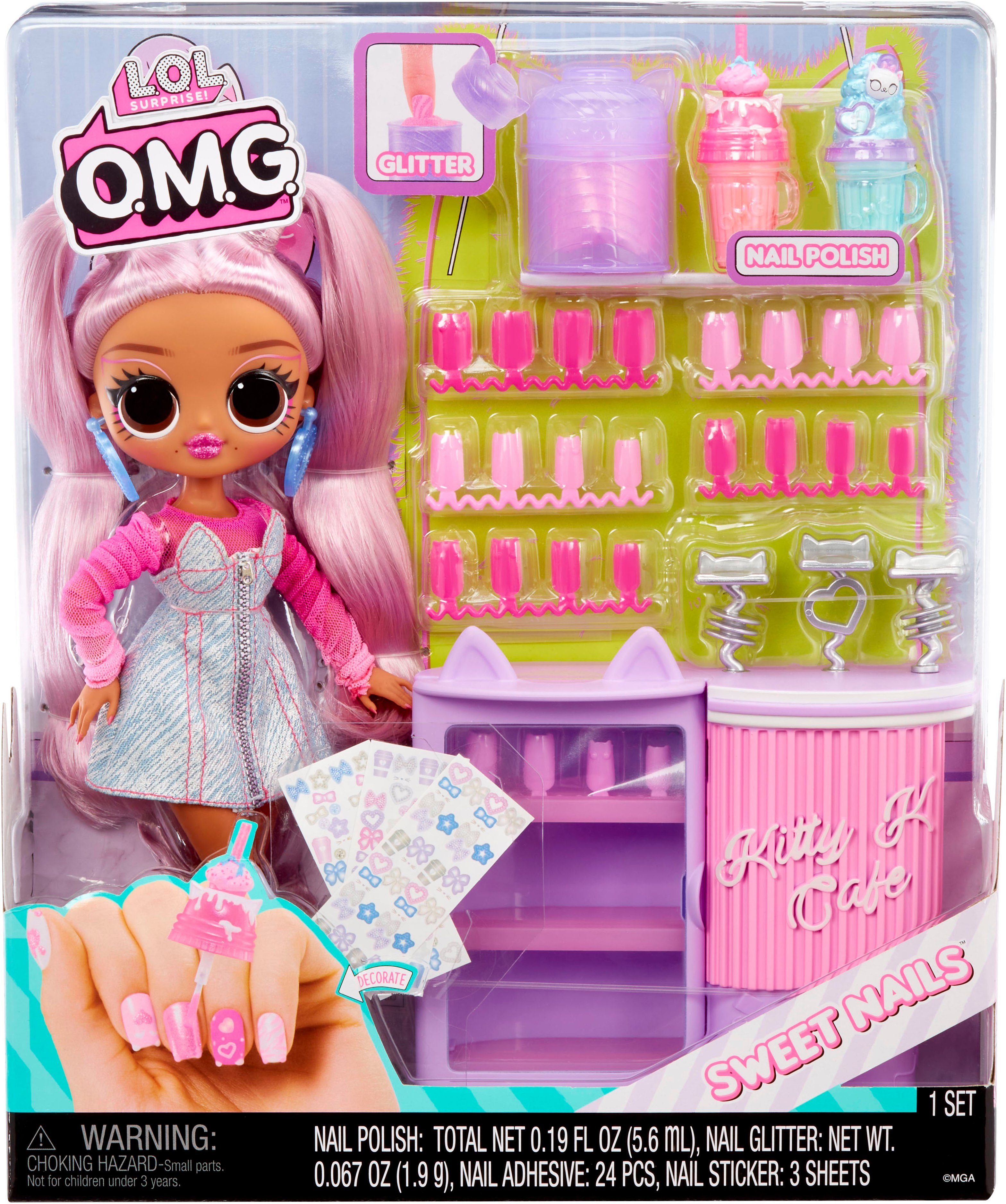 L.O.L. SURPRISE! Aankleedpop L.O.L. Surprise O.M.G. Sweet Nails - Pinky Pops