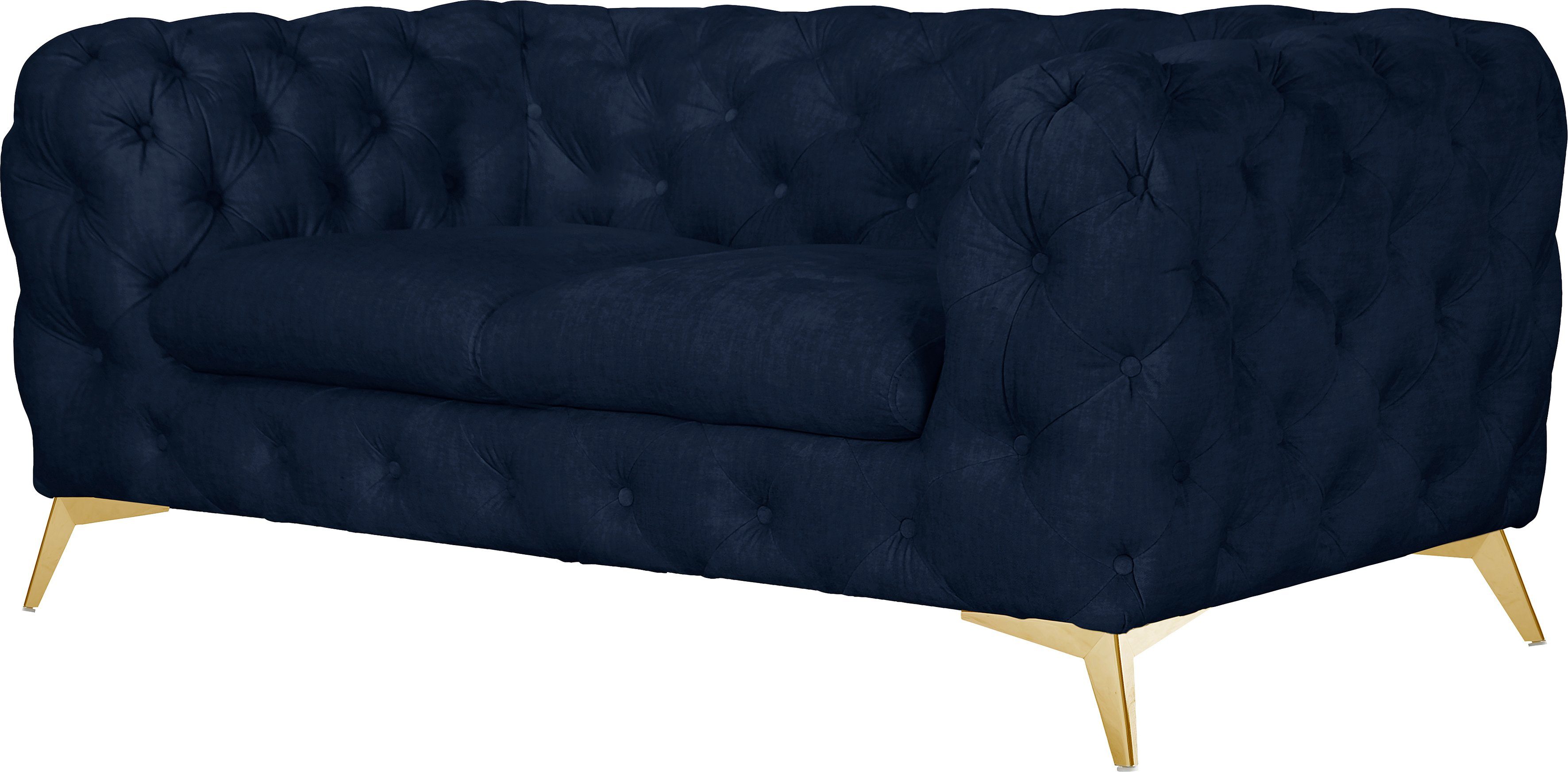 Leonique Chesterfield-bank Glynis luxueuze capitonnage, moderne chesterfield look, kleur van de poten ter keuze