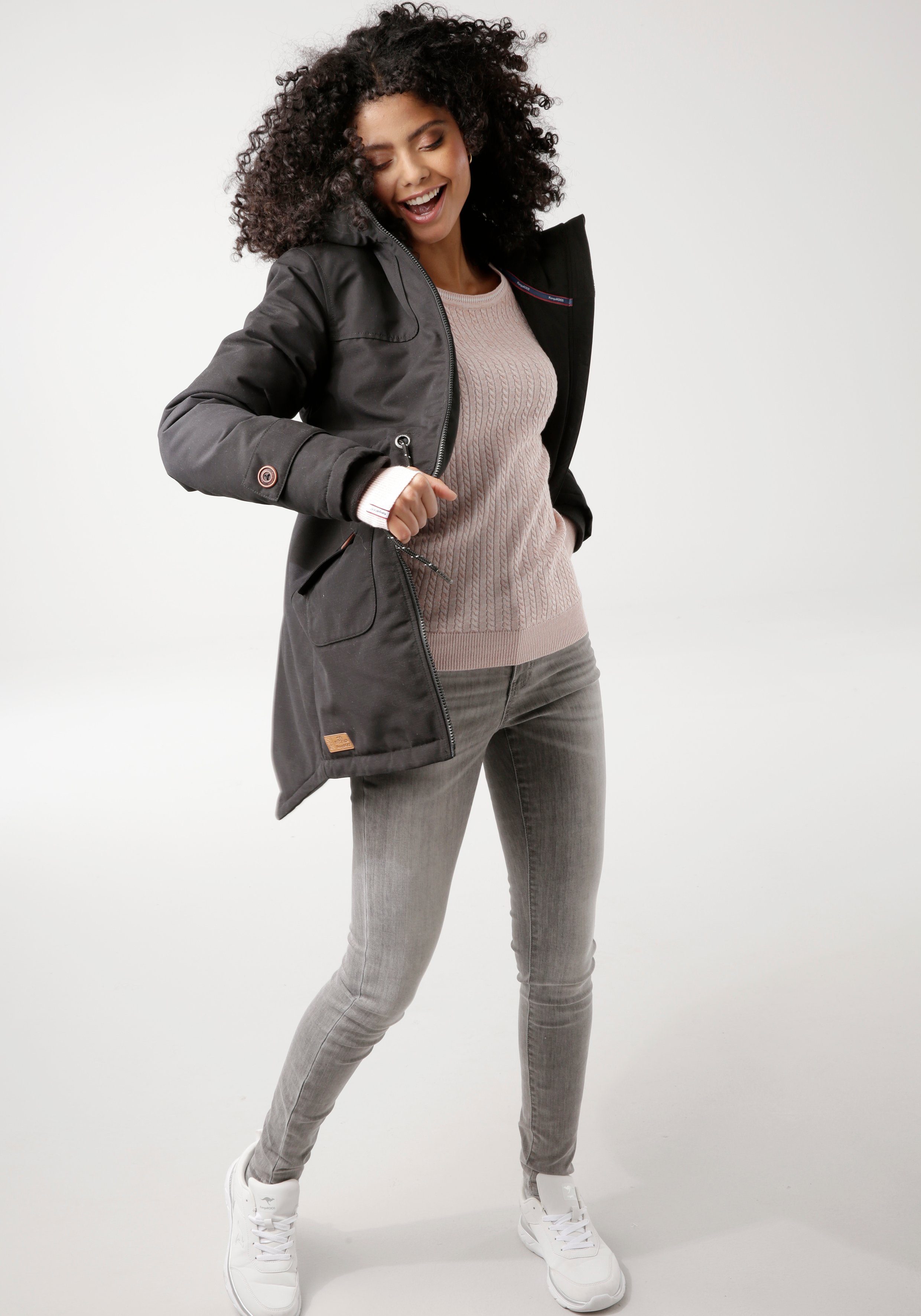 KangaROOS Winterjack met fleece voering