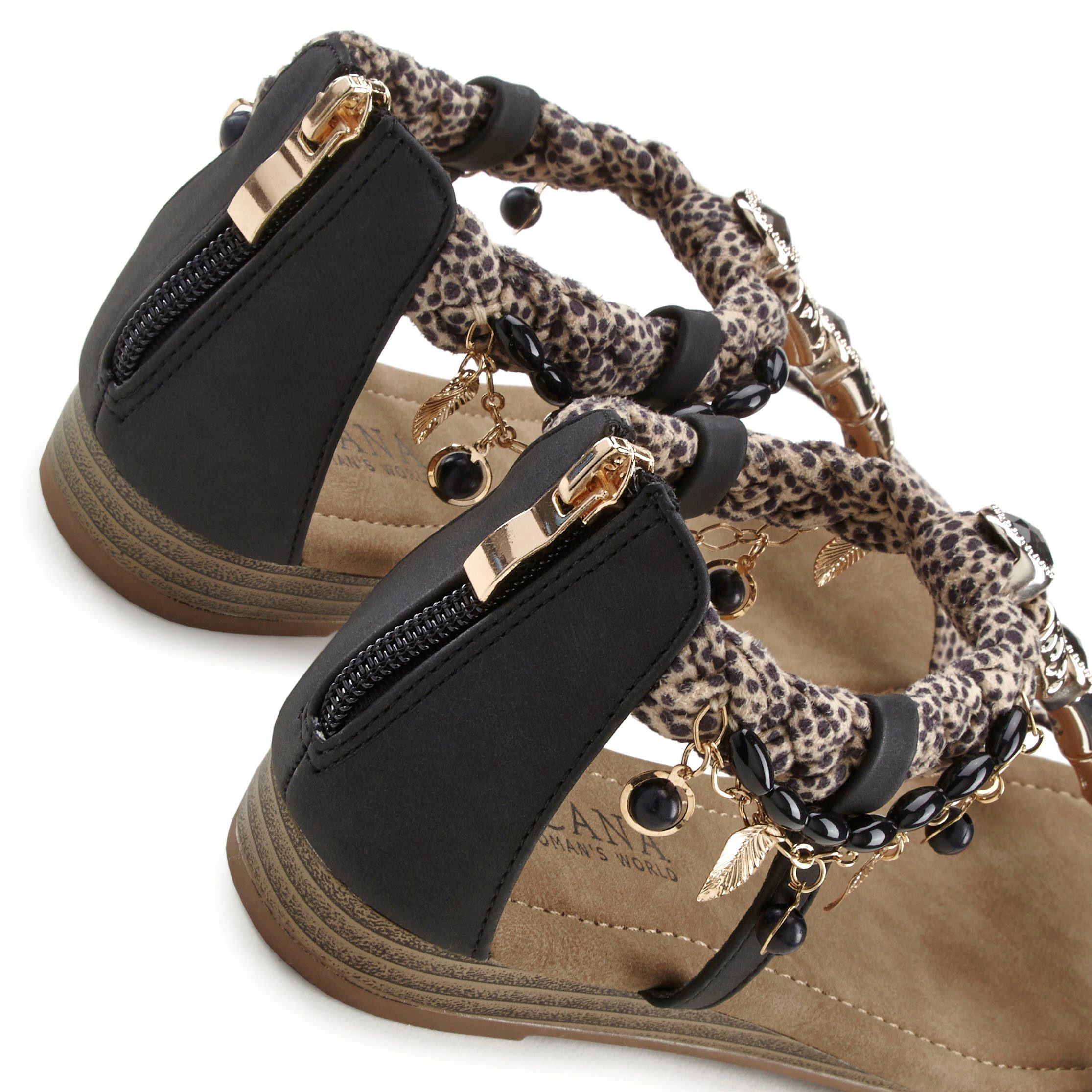 Lascana Sandalen Zomerschoen Sandalette, zomerschoen in festival-look VEGAN