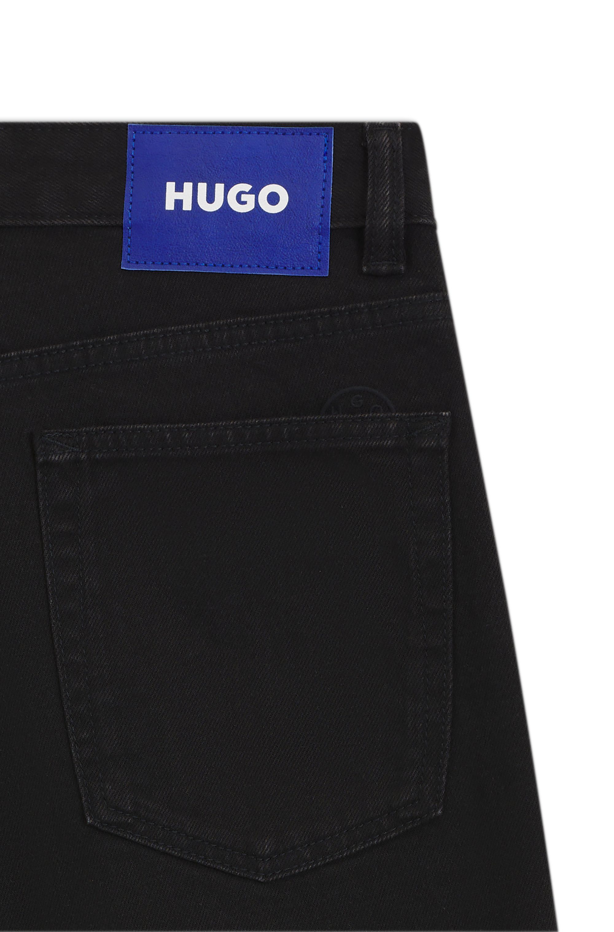 HUGO Blue Mom jeans Noe Straight fit jeans met hoge taille
