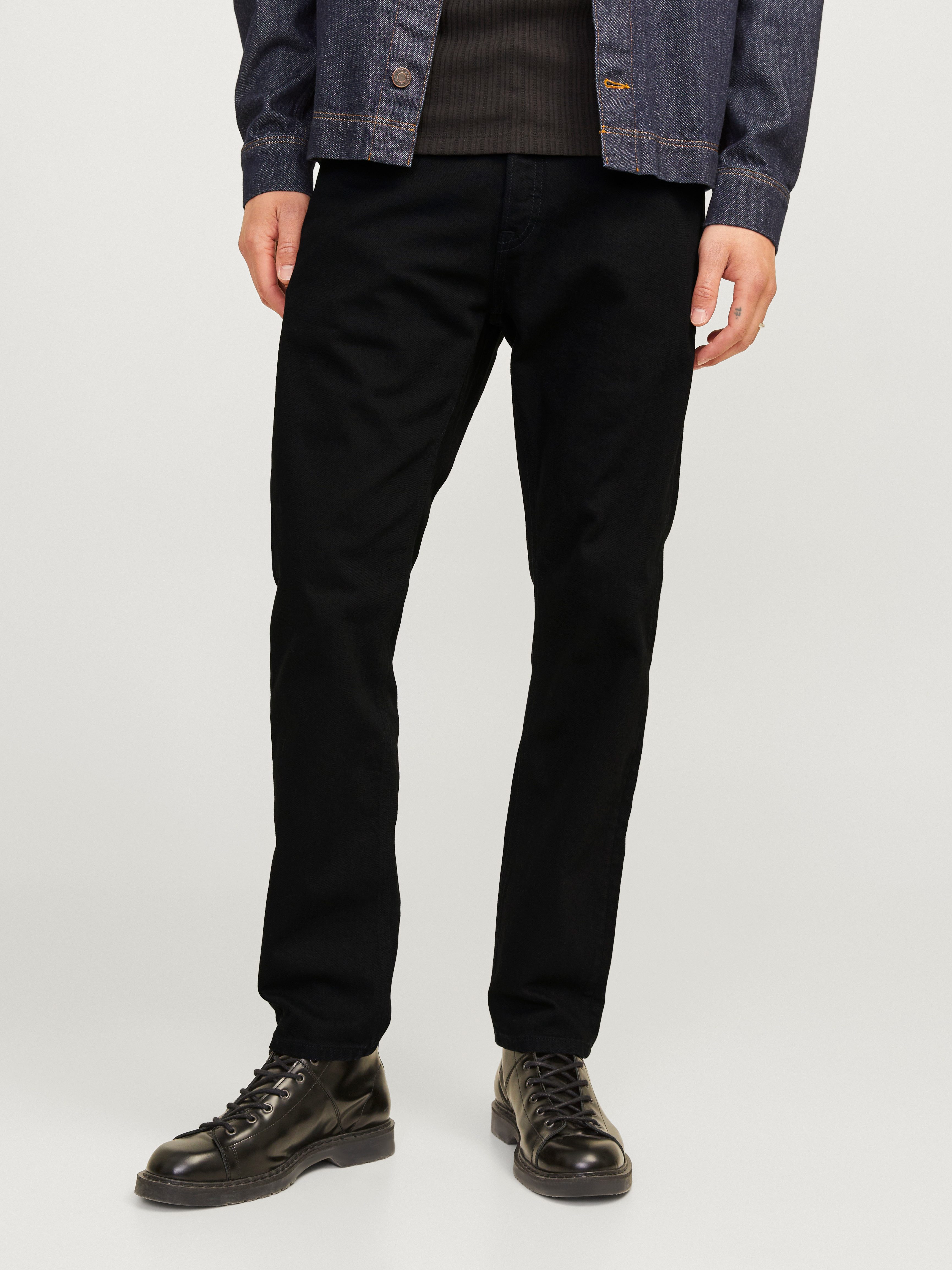 Jack & Jones Tapered jeans JJIMIKE JJORIGINAL CJ SN heren tapered jeans maat 34 zwart