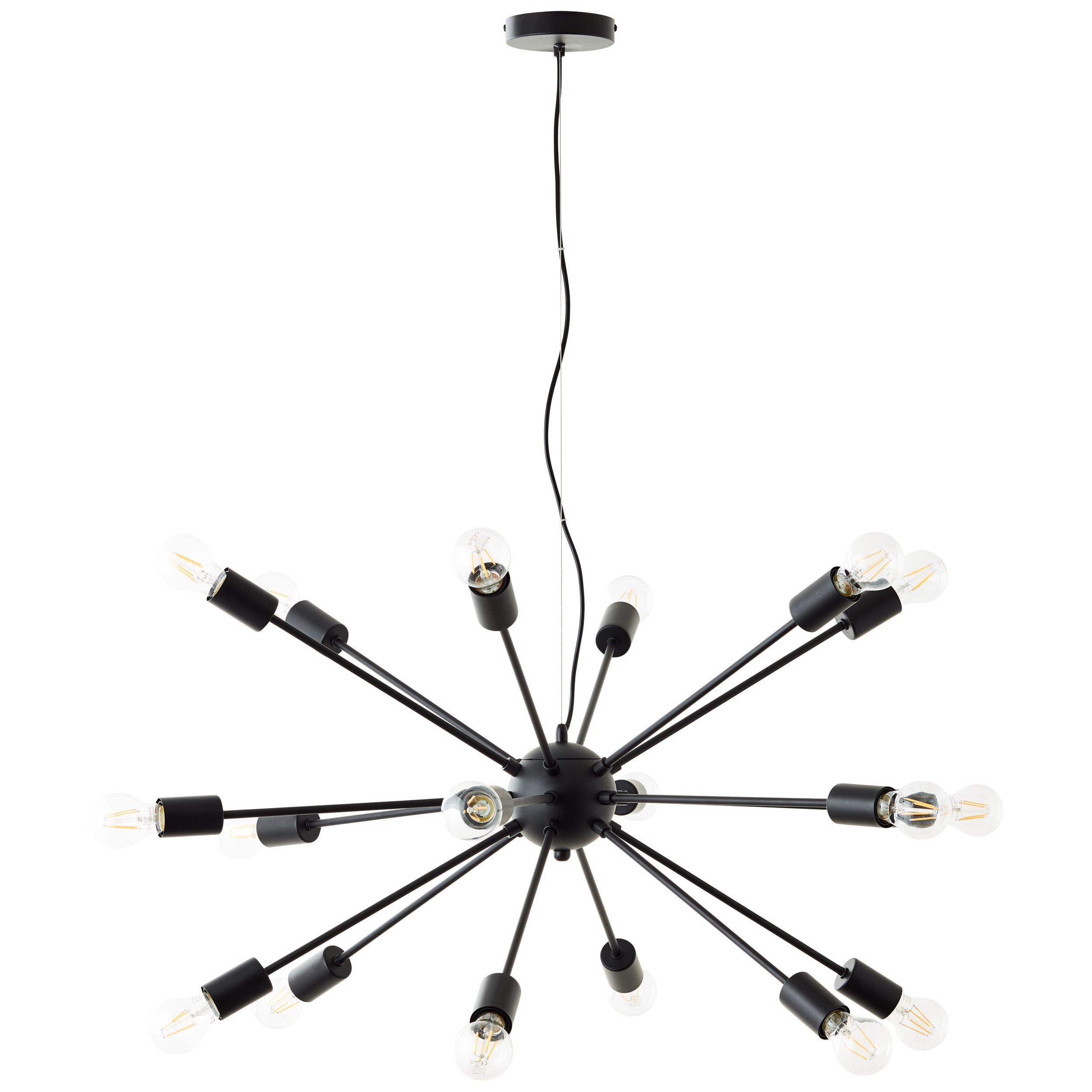 Brilliant Leuchten Hanglamp DREE Hoogte 140 cm, Ø 90,5 cm, E27, metaal