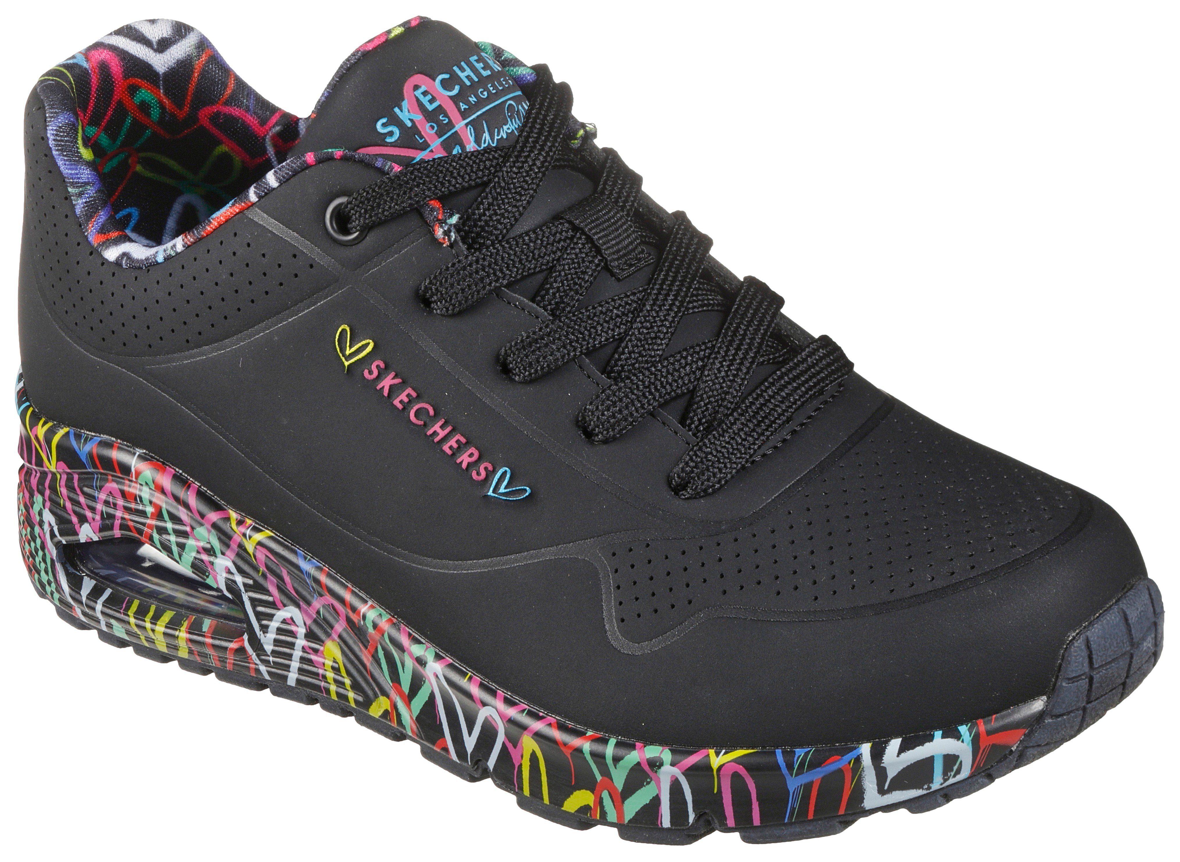 NU 21% KORTING: Skechers sneakers met sleehak