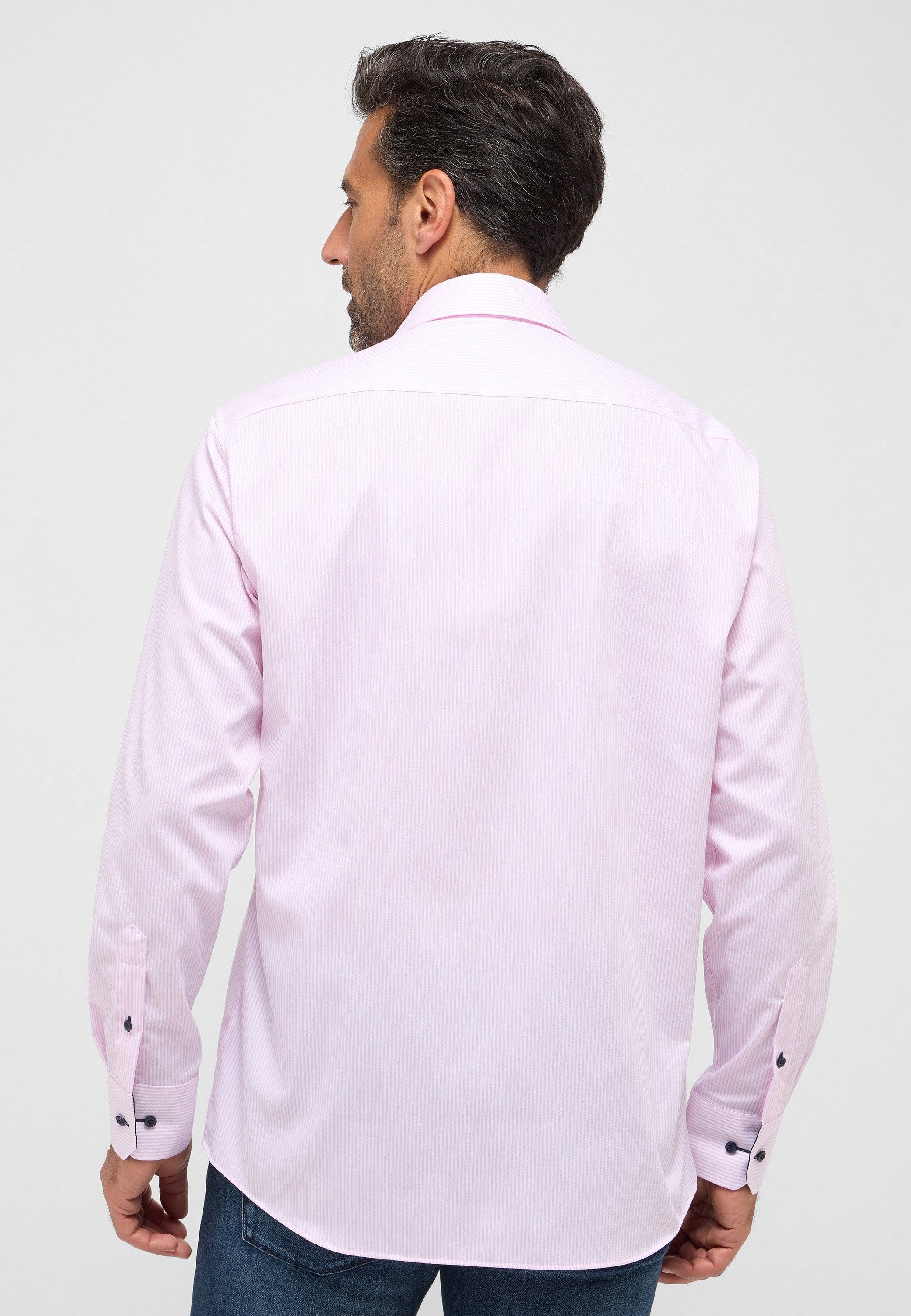 Eterna Overhemd met lange mouwen Comfort fit NON IRON (strijkvrij)