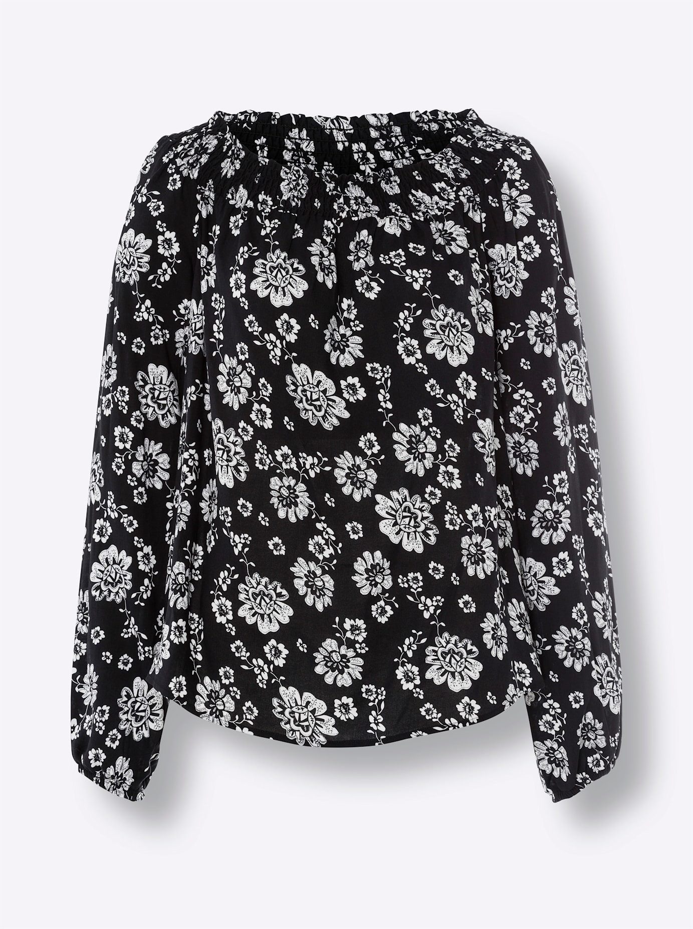 heine Blouse met carmenhals