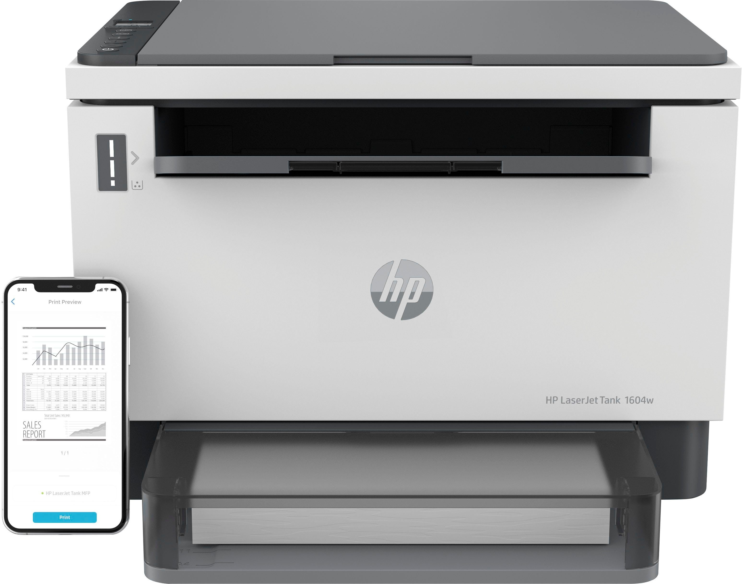 HP Laserprinter LaserJet Tank MFP 1604W Printer