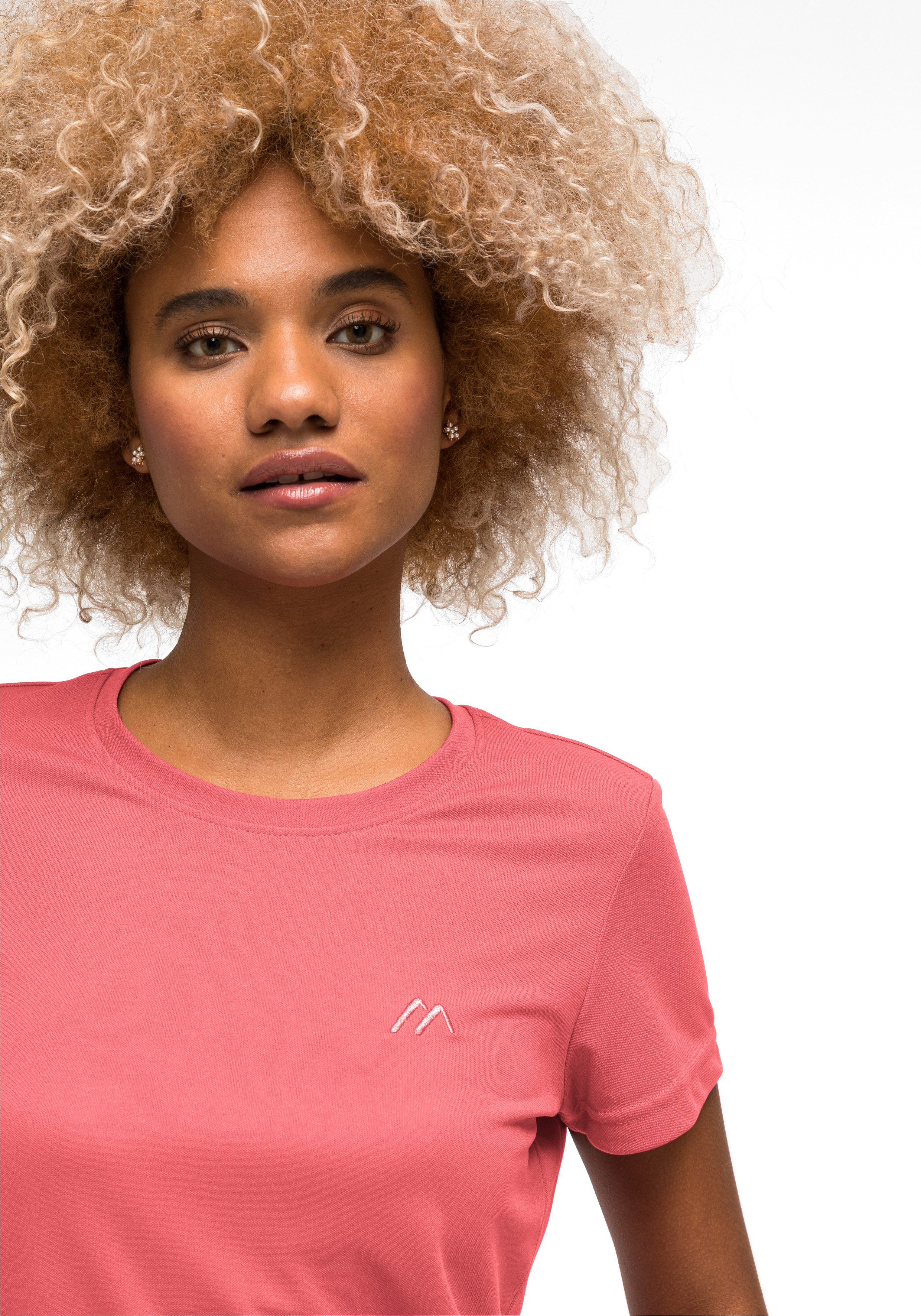 Maier Sports Functioneel shirt Waltraud Dames T-shirt, sneldrogend vrijetijdsshirt, regular fit
