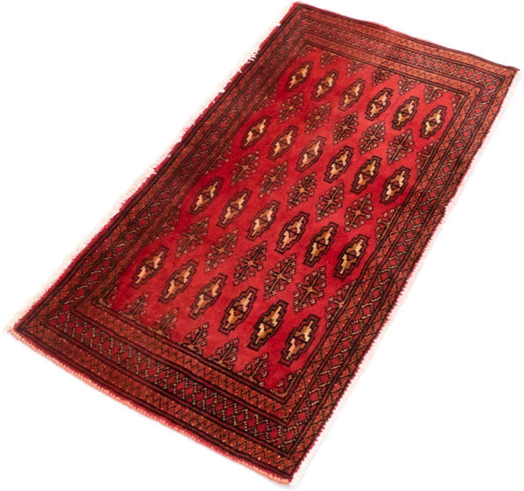 morgenland Wollen kleed Turkaman vloerkleed met de hand geknoopt rood