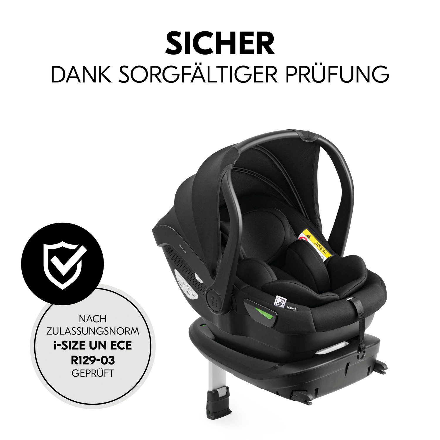 Hauck Babyzitje Drive N Care inclusief basis en newborn-inzet (set, 2-delig)