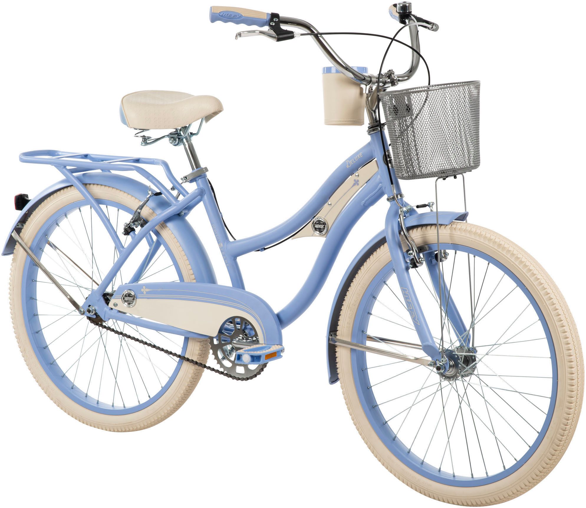 Huffy Tienerfiets Deluxe 24-inch fiets, blauw
