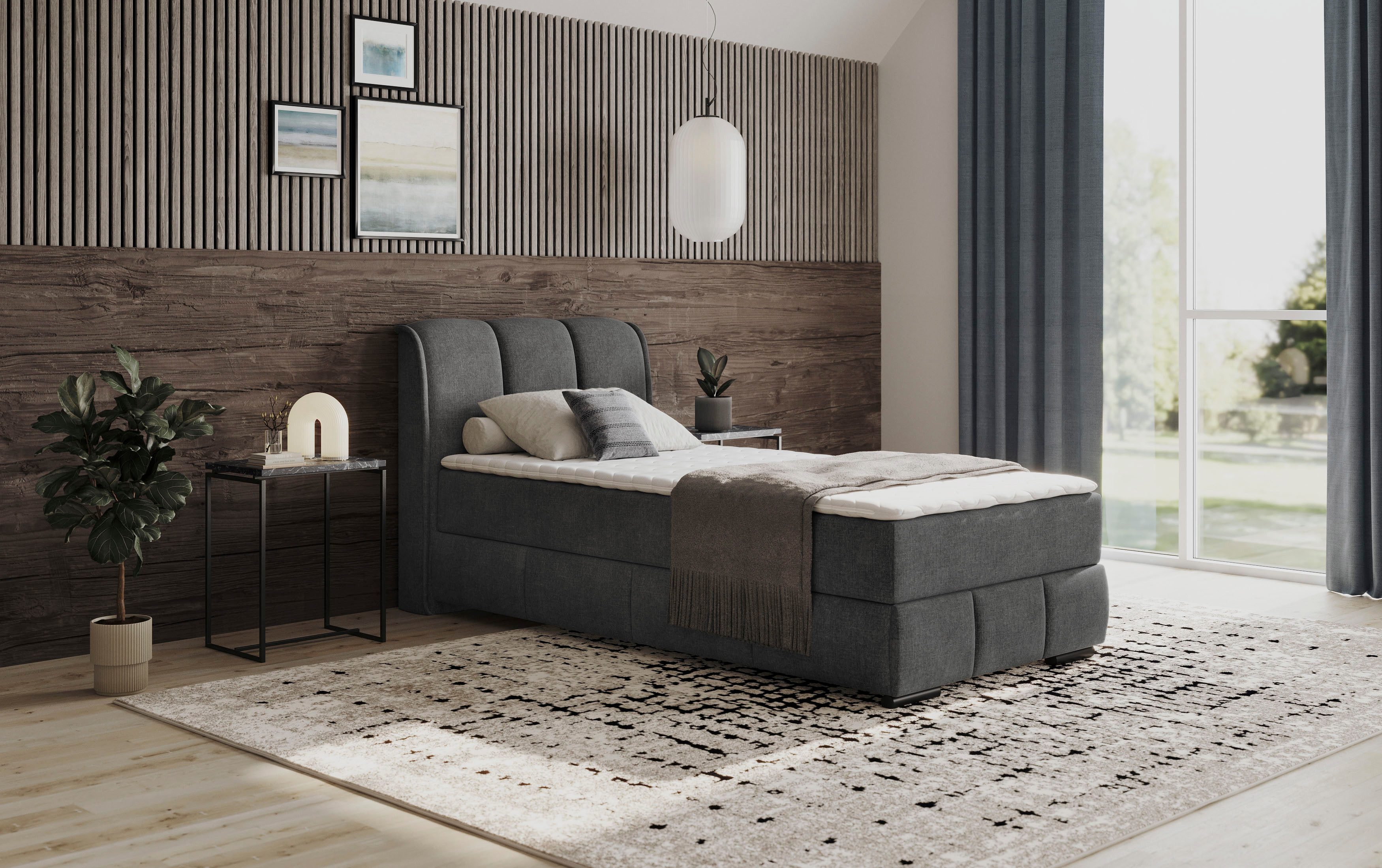 INOSIGN Boxspring Bethany met bedkist, incl. matras Topmatras en sierkussen, in verschillende hardheden beschikbaar