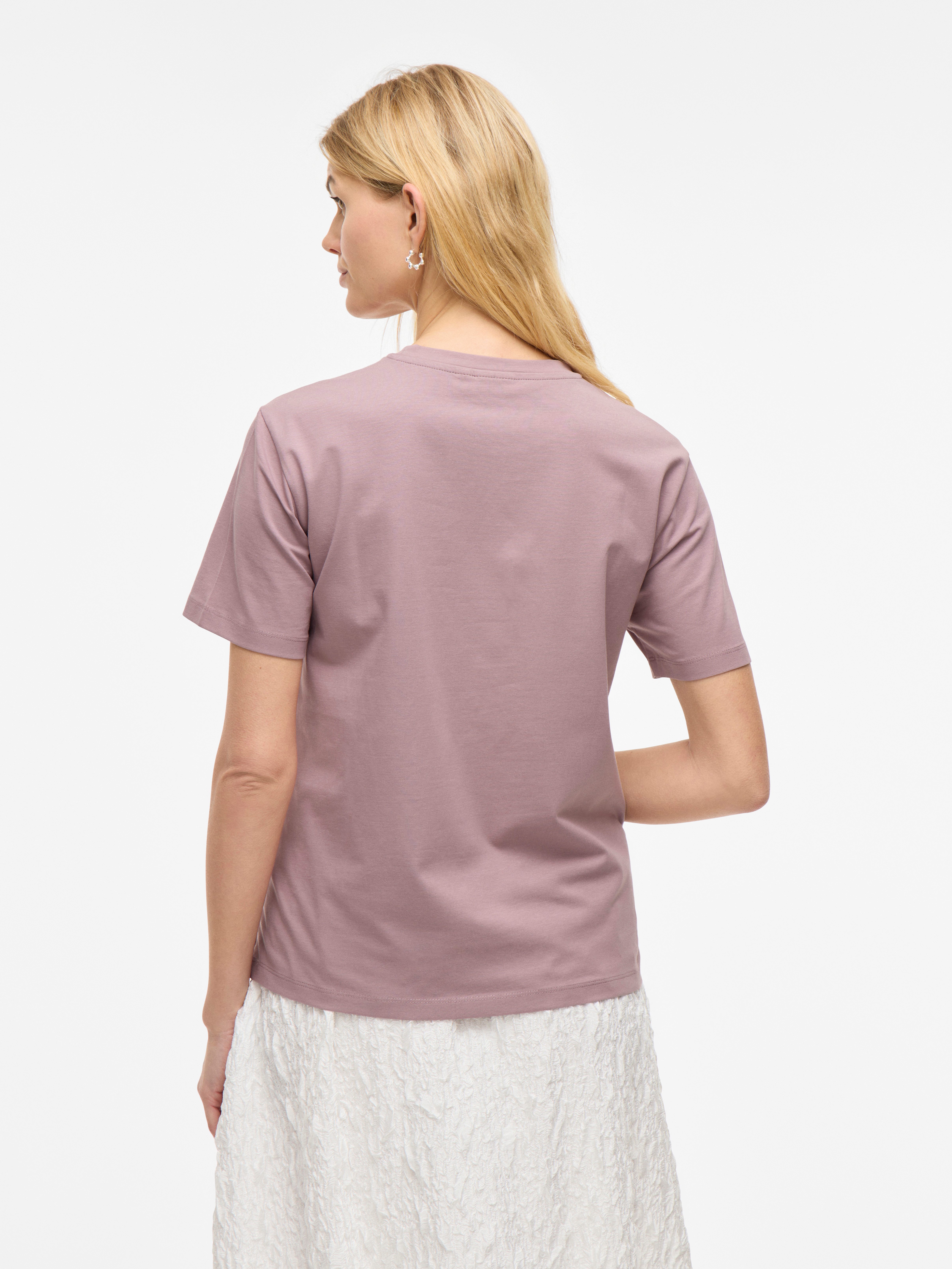 Vila Shirt met korte mouwen VINORA S/S T-SHIRT - NOOS