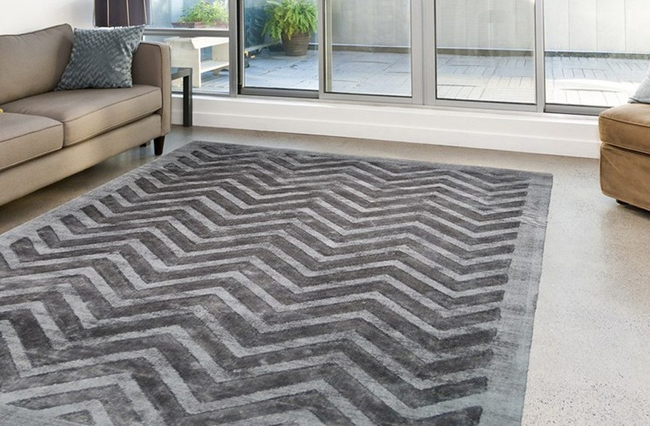 calo-deluxe Vloerkleed Viteox 410 Viscose, korte pool, woonkamer
