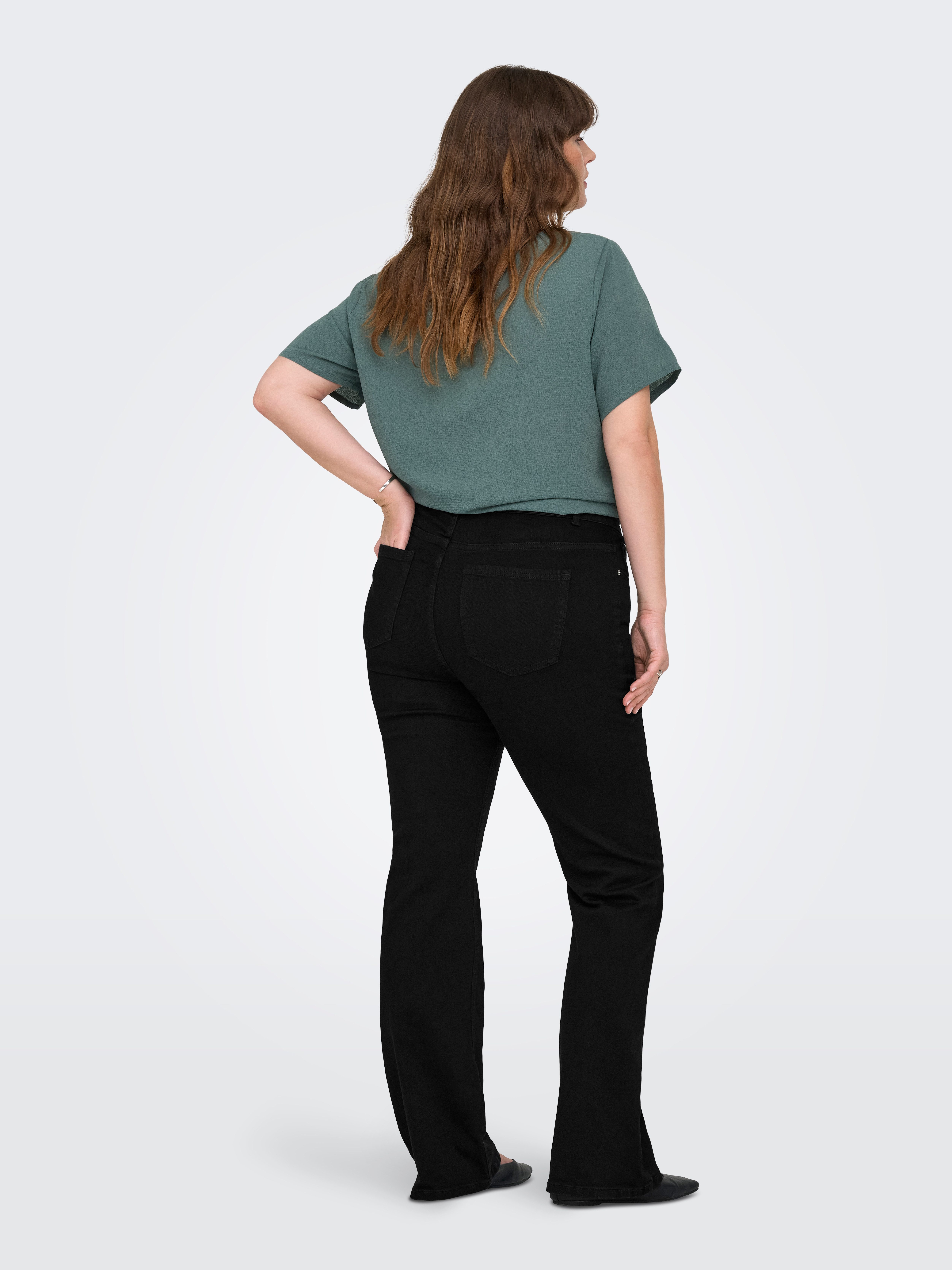 ONLY CARMAKOMA High-waist jeans CARWILLY HW FLARED PIM2343 DNM