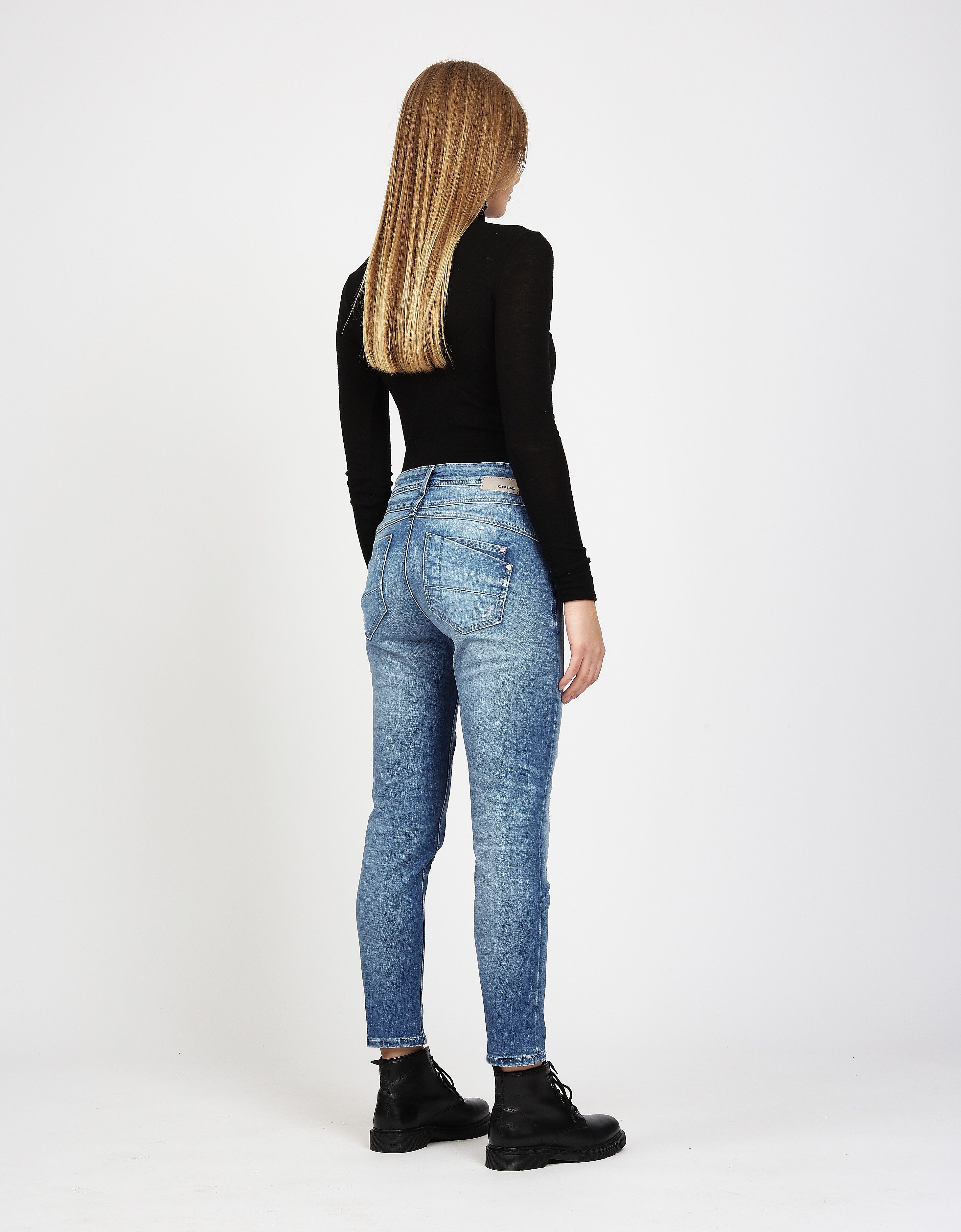 GANG Relax fit jeans 94AMELIE met dubbele rechter achterzak