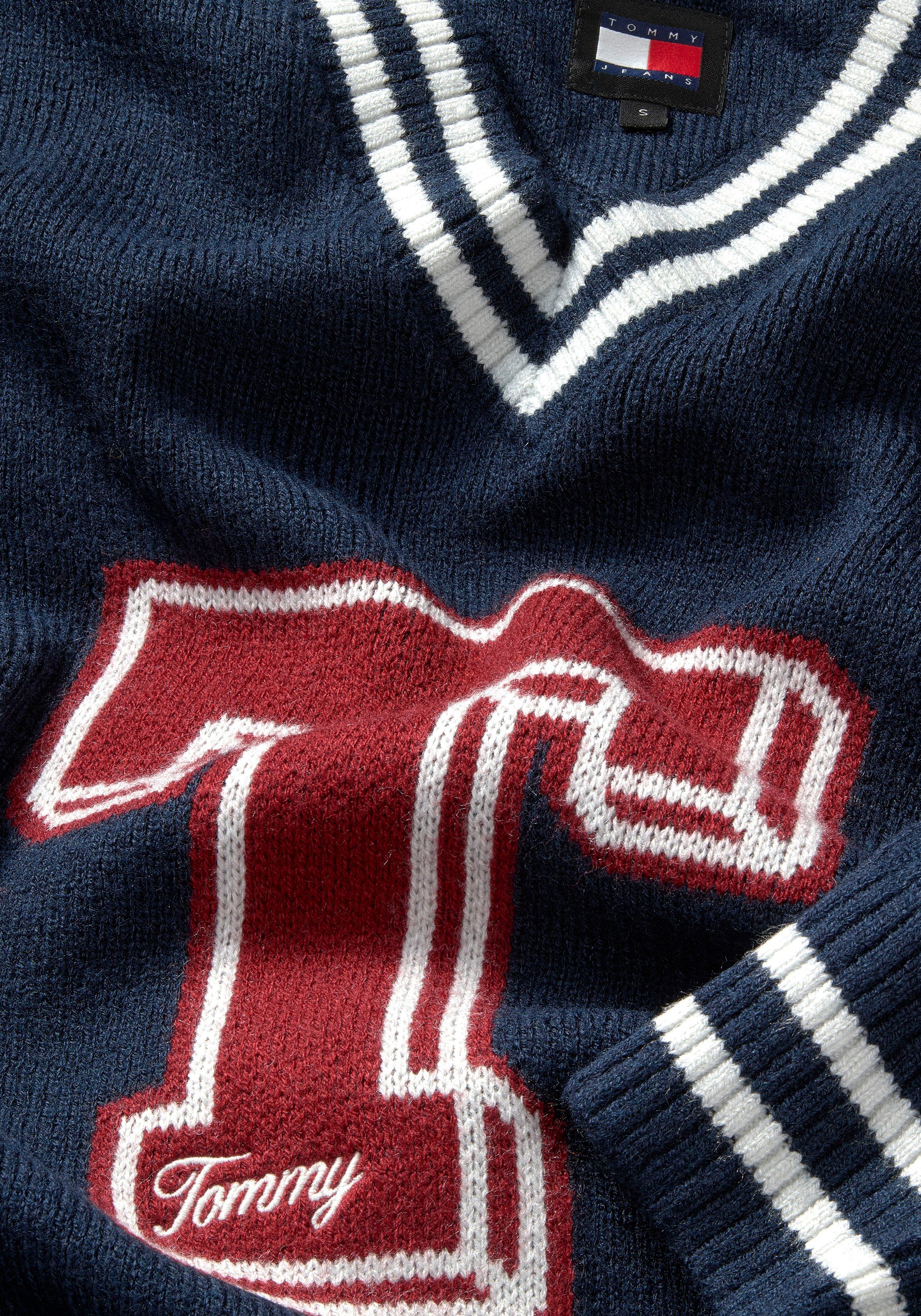 TOMMY JEANS Gebreide trui TJW LETTERMAN SWEATER met geborduurde -vlag