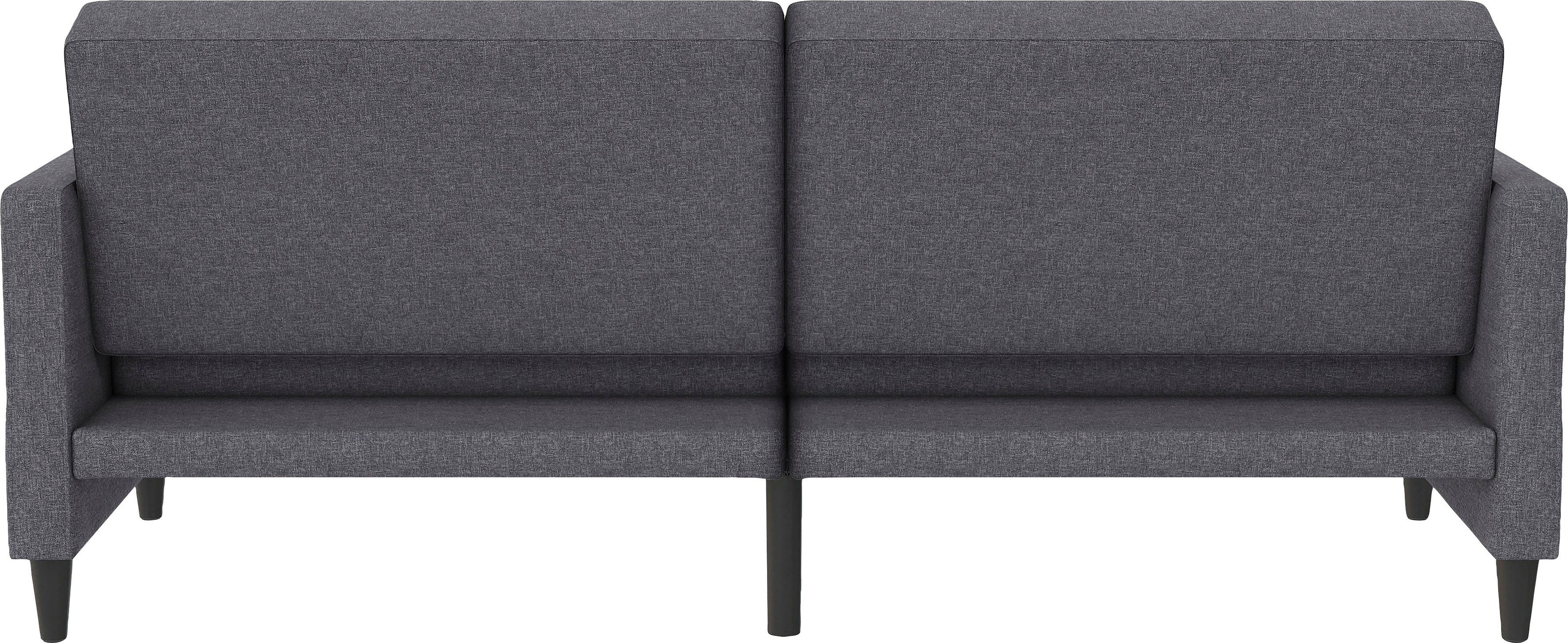 Dorel Home 3-zitsbank Hartford II Slaapfunctie, rugleuning 2-delig, 3-voudig verstelbaar, zithoogte 43 cm