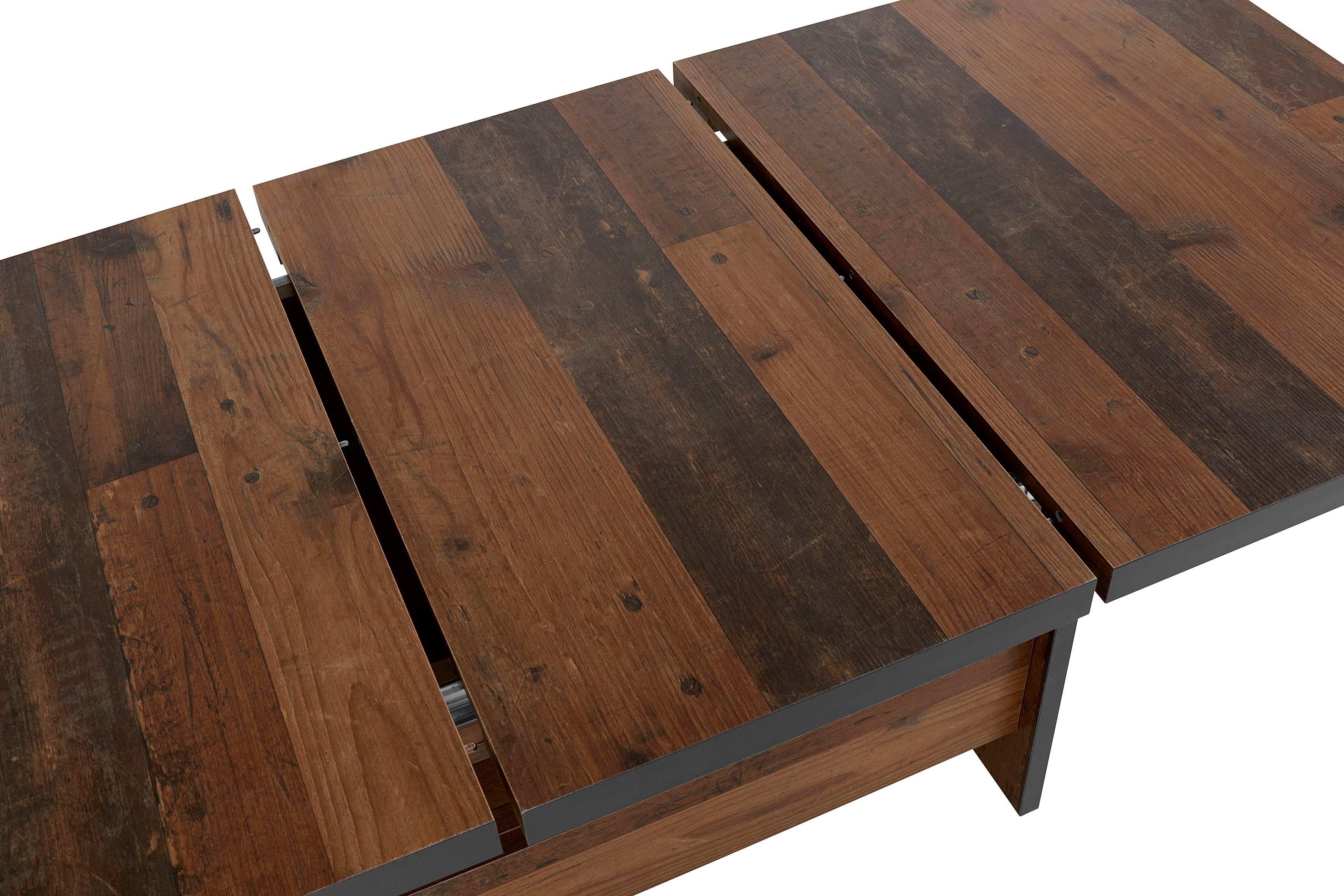 HELA Salontafel Noah uittrekbaar en in hoogte verstelbaar, met lade, vintage-look