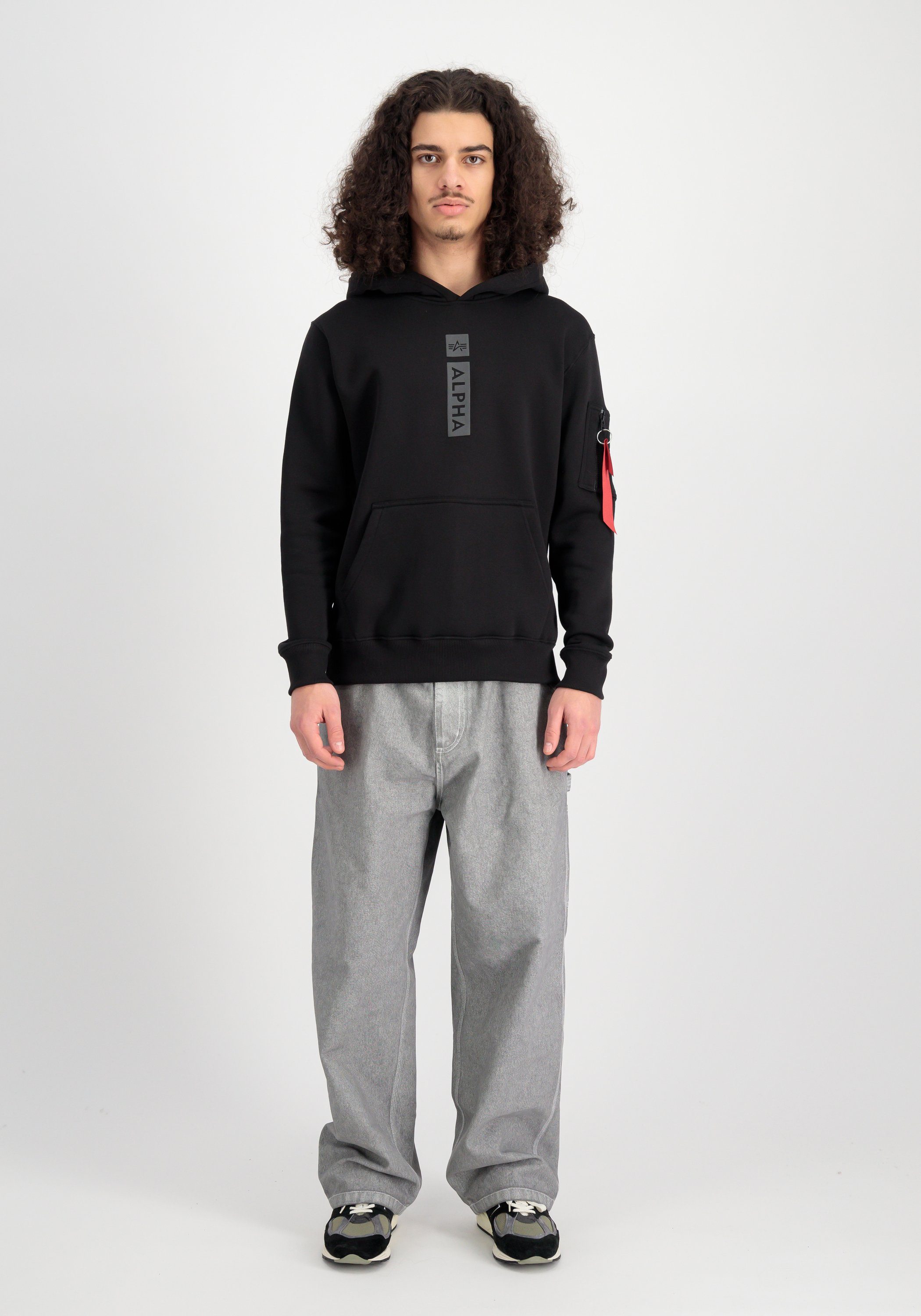 Alpha Industries Hoodie Men Hoodies Alpha Puff Print Hoodie