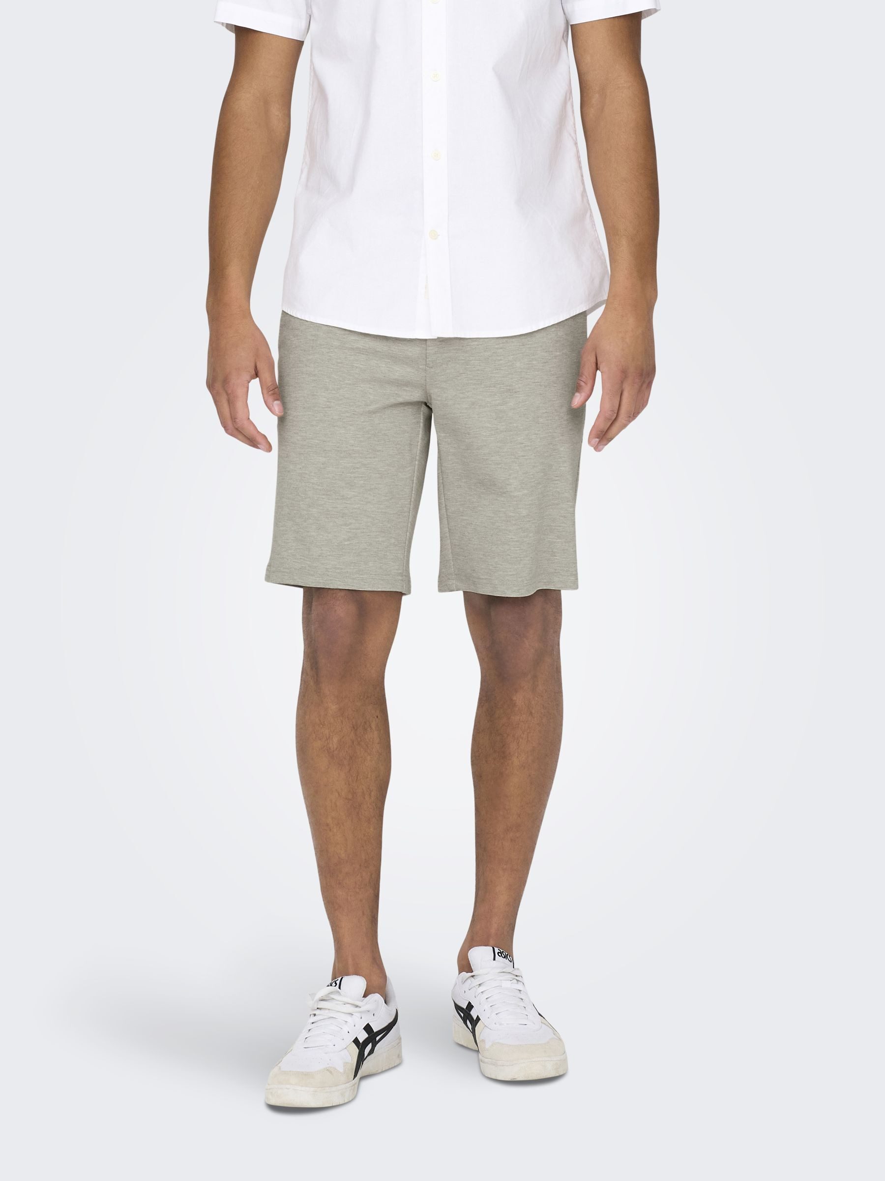 ONLY & SONS Chino-short ONSMARK 0209 MELANGE SHORTS NOOS heren bermuda broeken maat L bruin