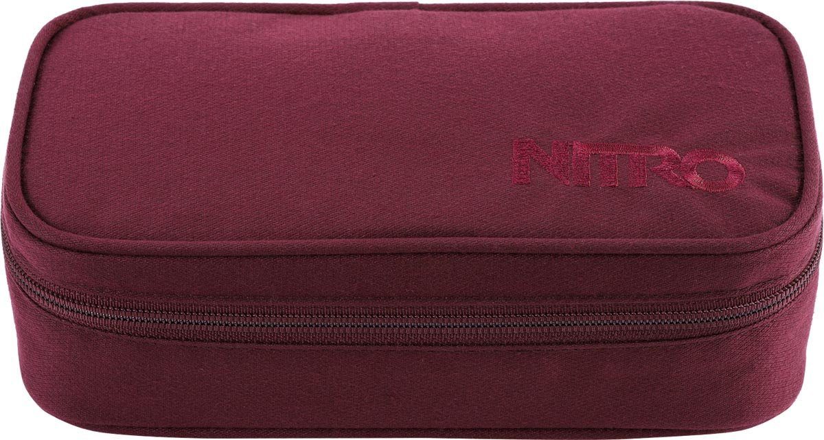 NITRO Etui Pencil Case XL, Wine Pennenetui, slordig etui, luie doos, pennen etui