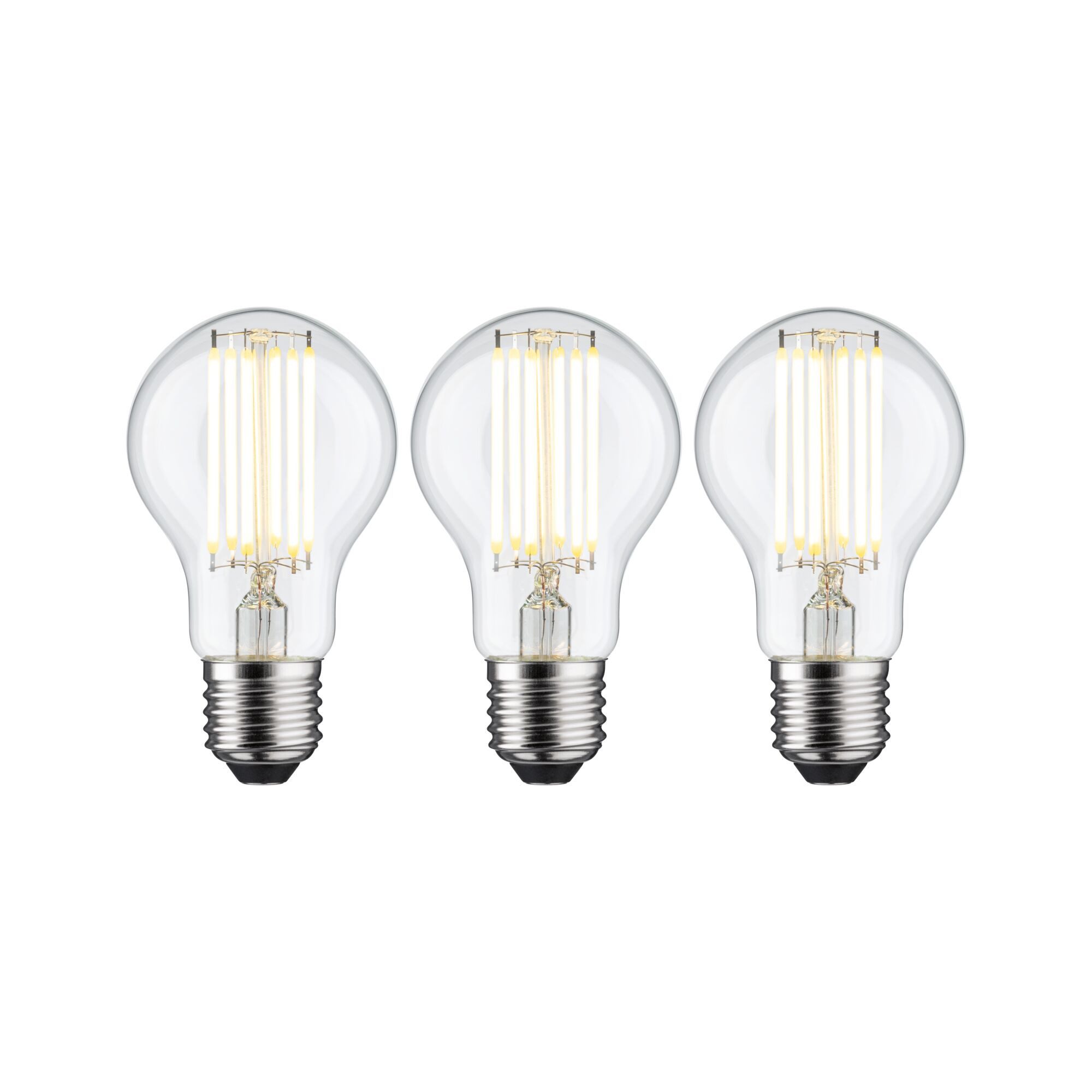 Paulmann Led-verlichting Eco-Line filament 230V LED lamp E27 3-pack 1055lm 5W 3000K helder (3 stuks)
