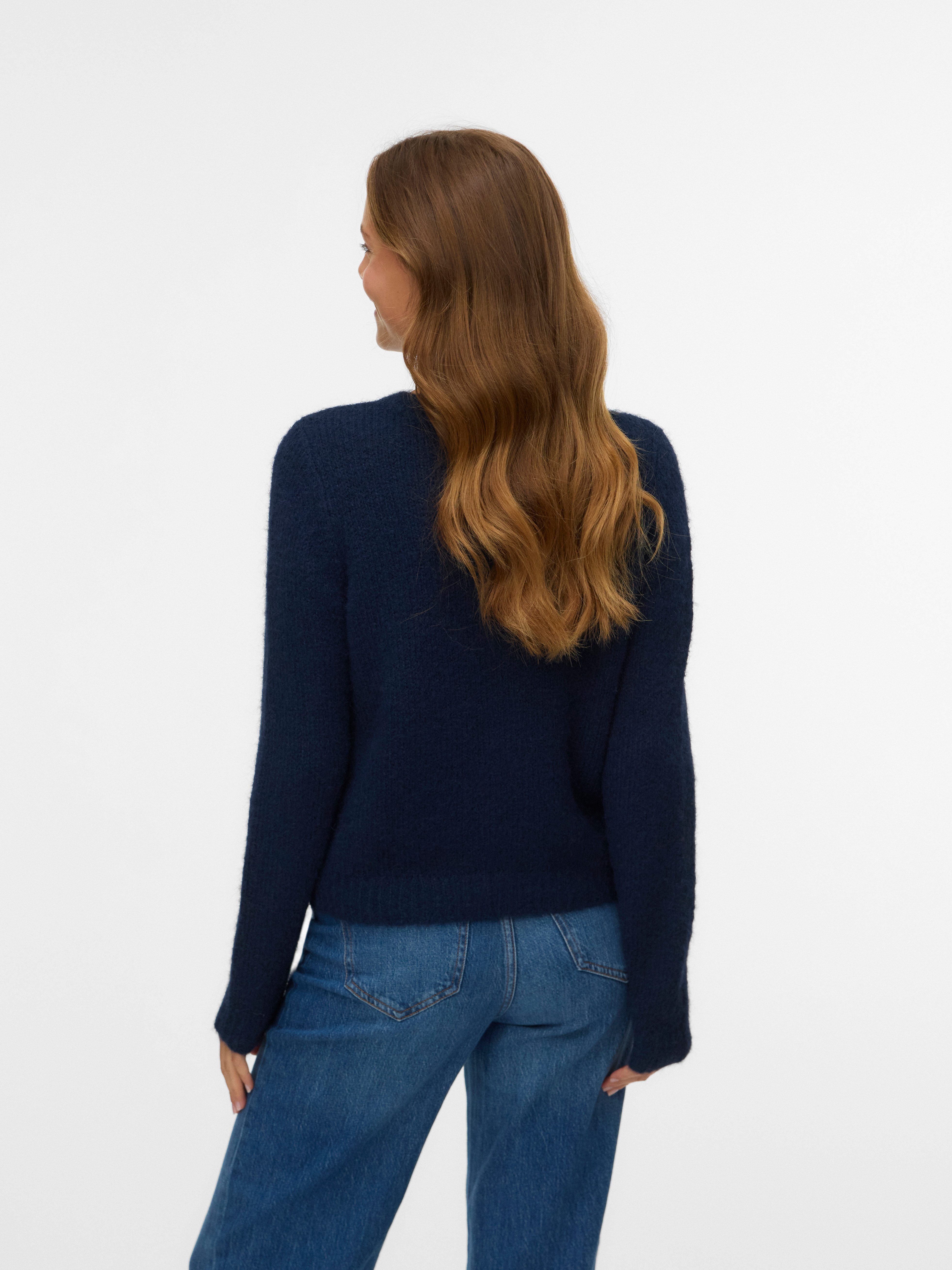 Vero Moda Vest VMNOVAH LS O-NECK BUTTON CARDI GA NOOS