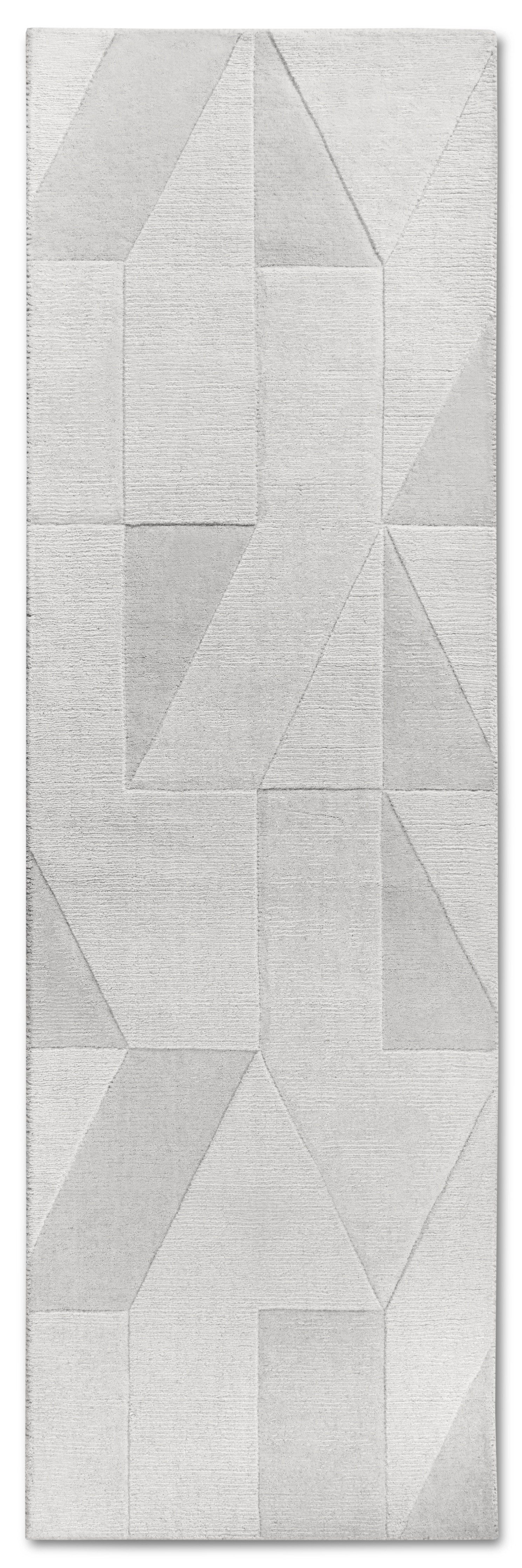Villeroy & Boch Wollen kleed Ursule Loper, handgeweven, wol, natuur, woonkamer, geometrie, boho