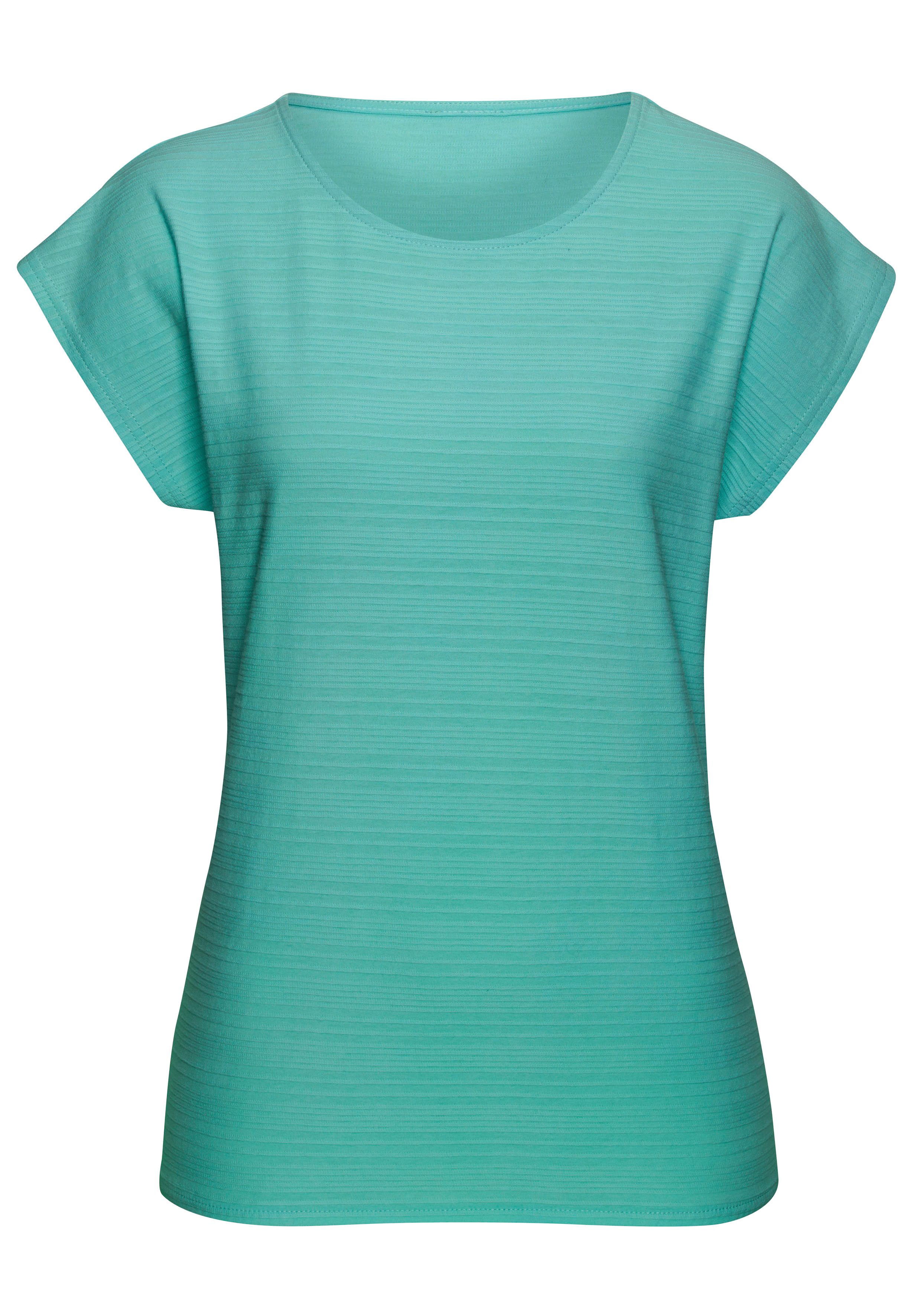 Vivance T-shirt Met modieuze streepstructuur in een zachte katoenkwaliteit (set)