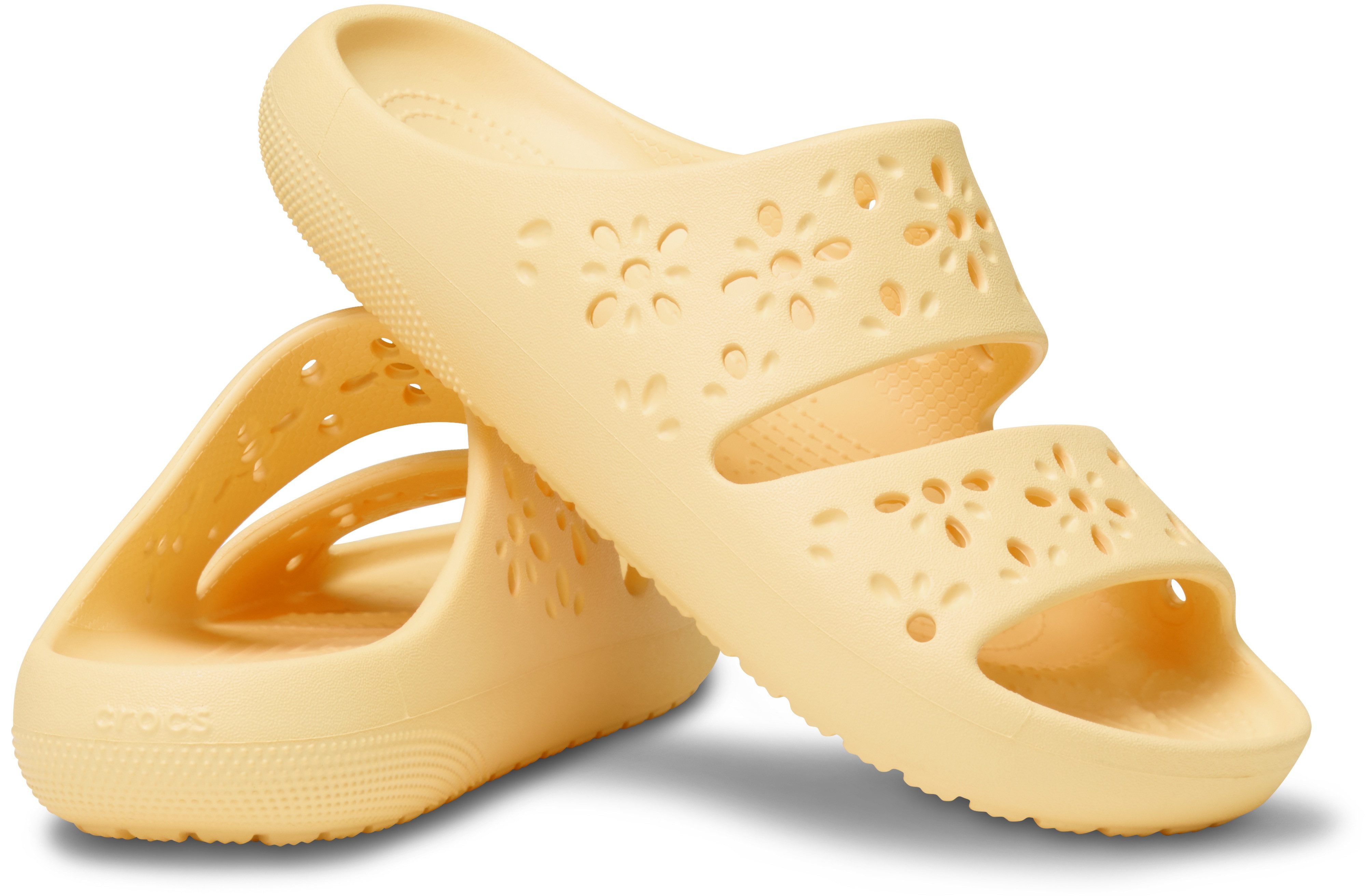 Crocs Badslippers Classic Floral Cut Out Sandal