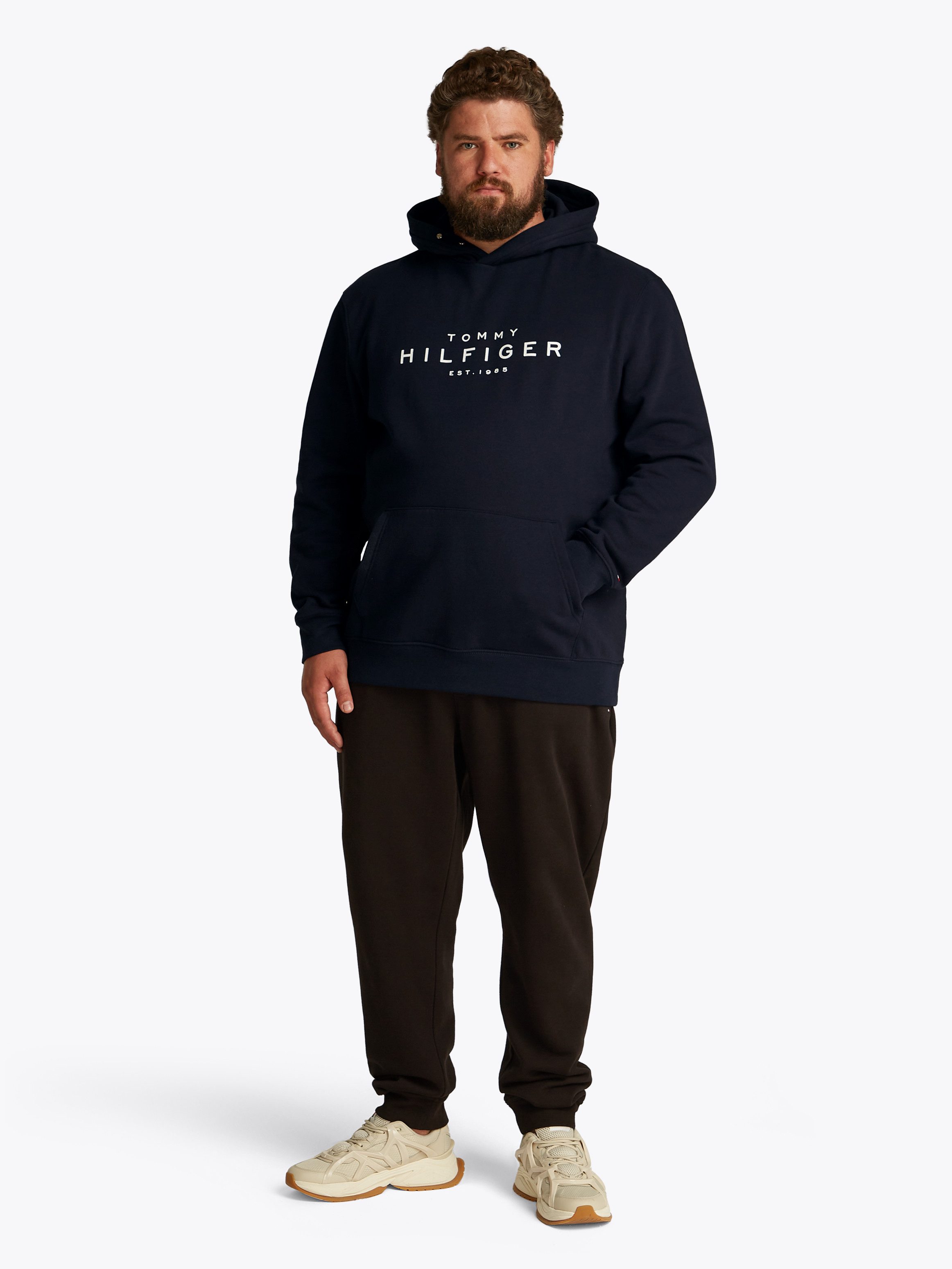 Tommy Hilfiger Sweatshirt BT- HOODY-B in grote maten logoborduring
