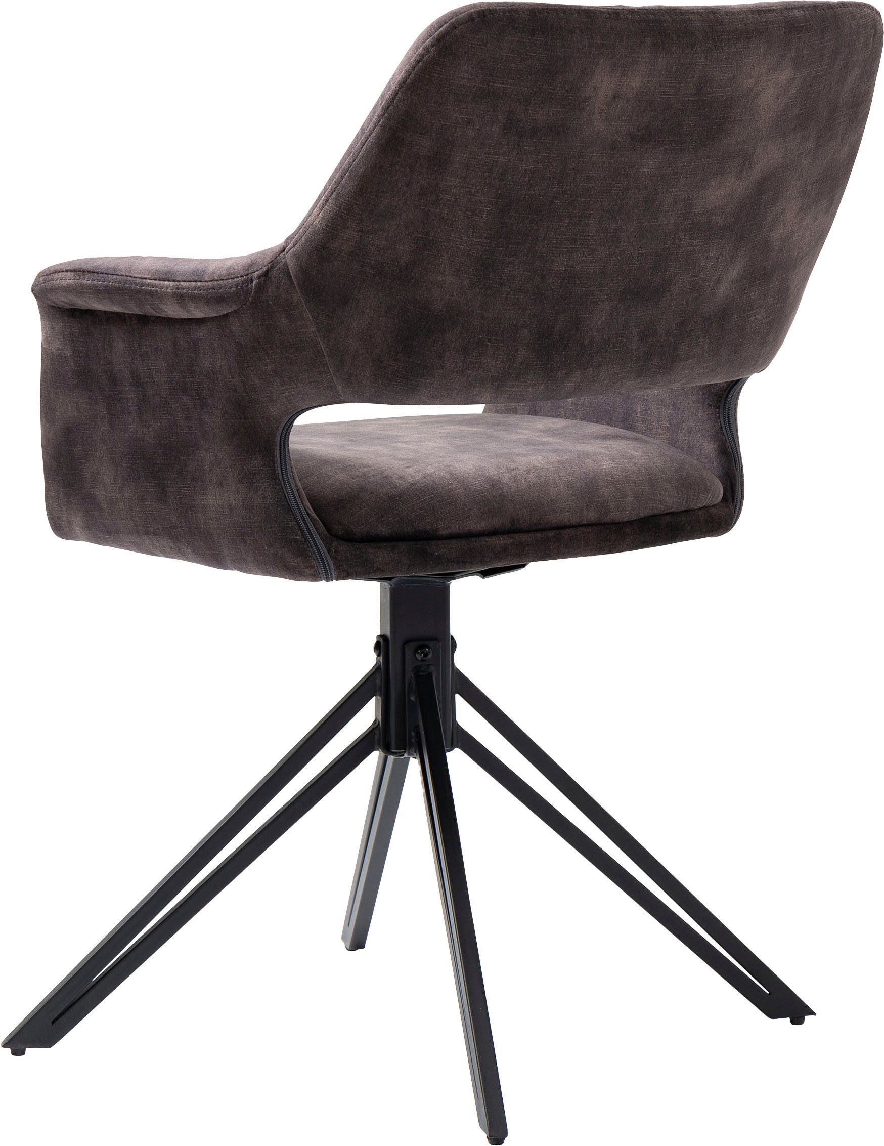 byLIVING Eetkamerstoel Estelle 360° draaibaar (set, 2 stuks)