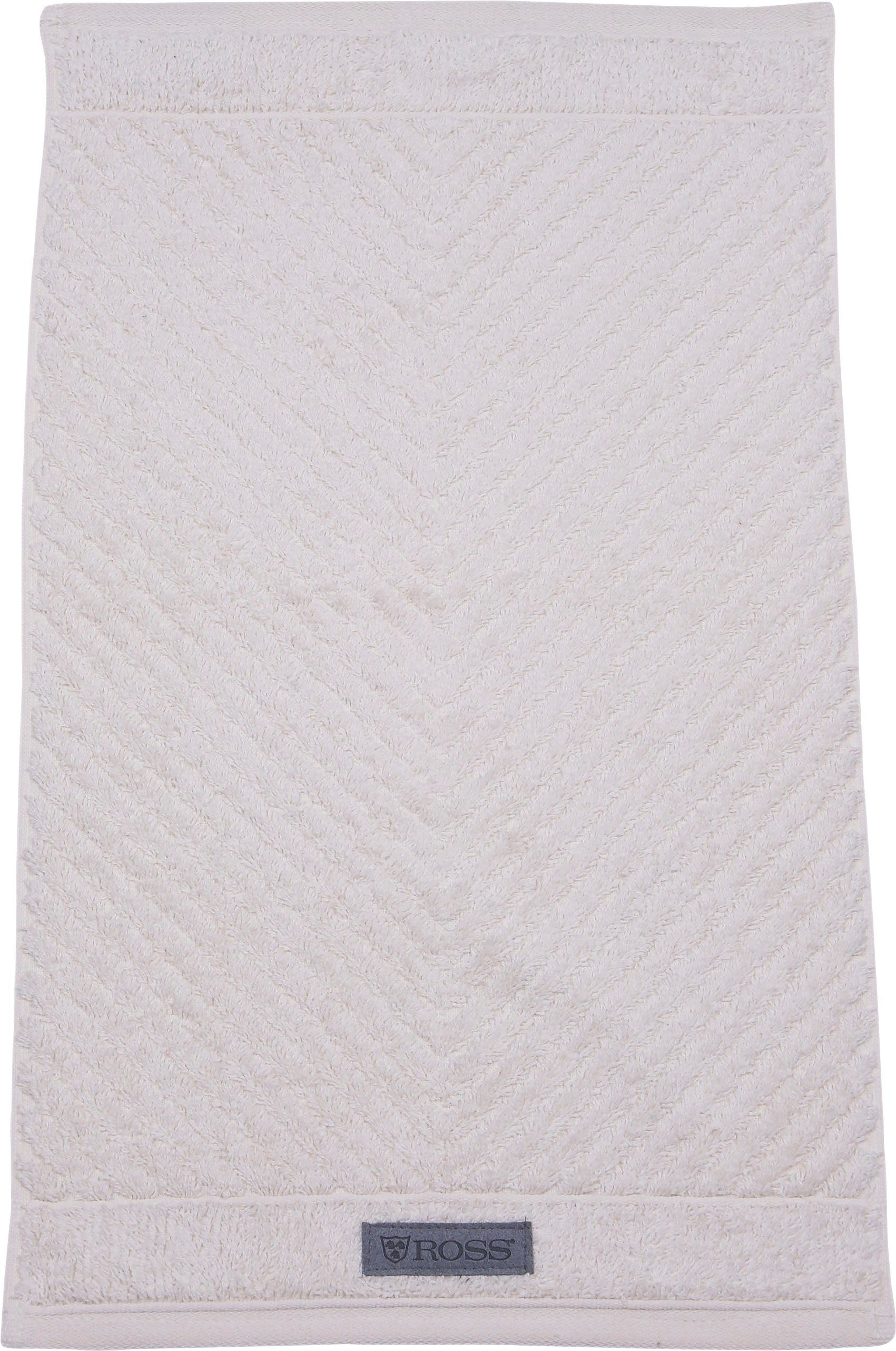 ROSS Gastendoek Smart Uni-rib met velourslabel (6-delig)