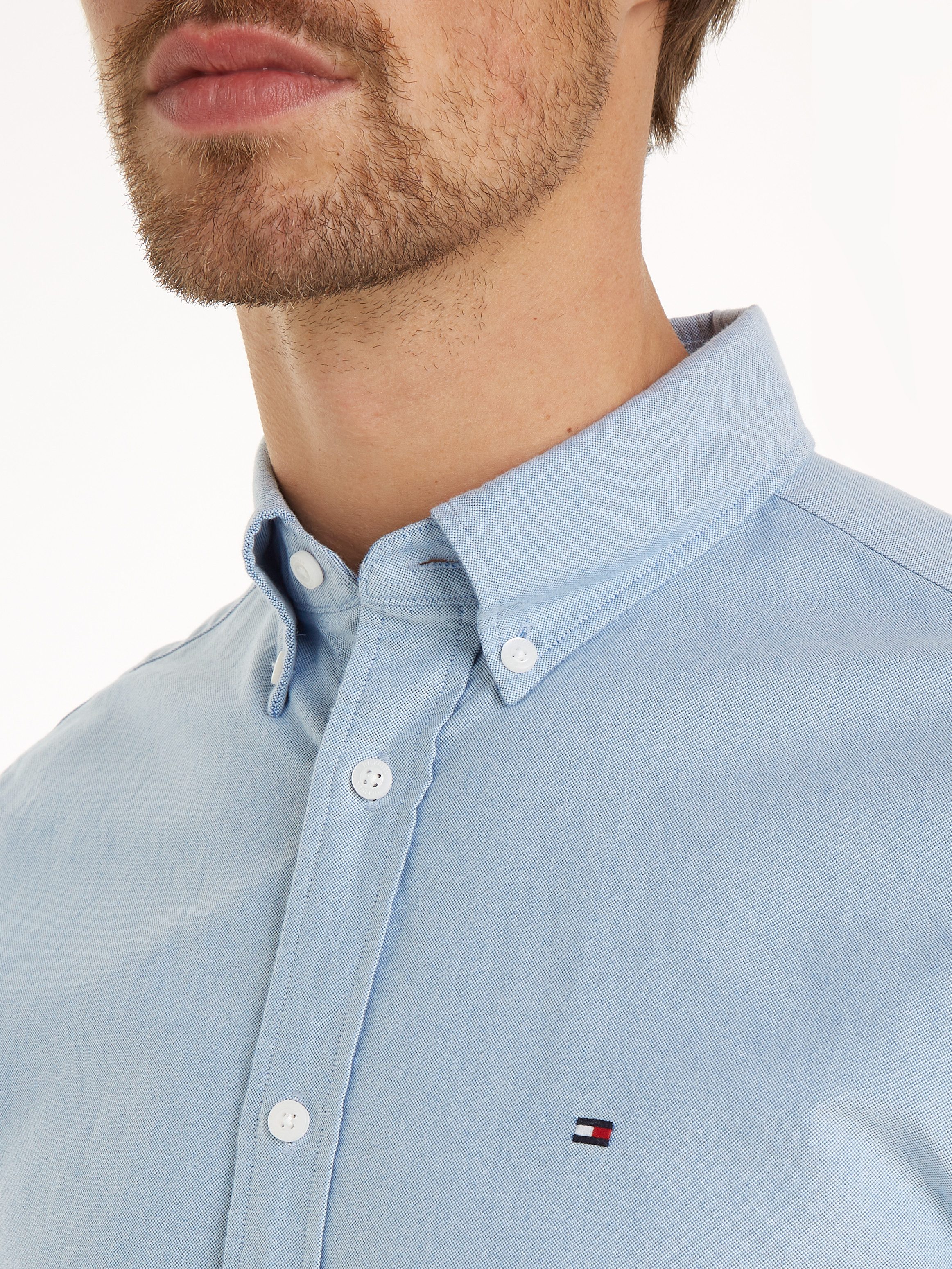 Tommy Hilfiger Overhemd met lange mouwen SOLID HERITAGE OXFORD RF SHIRT