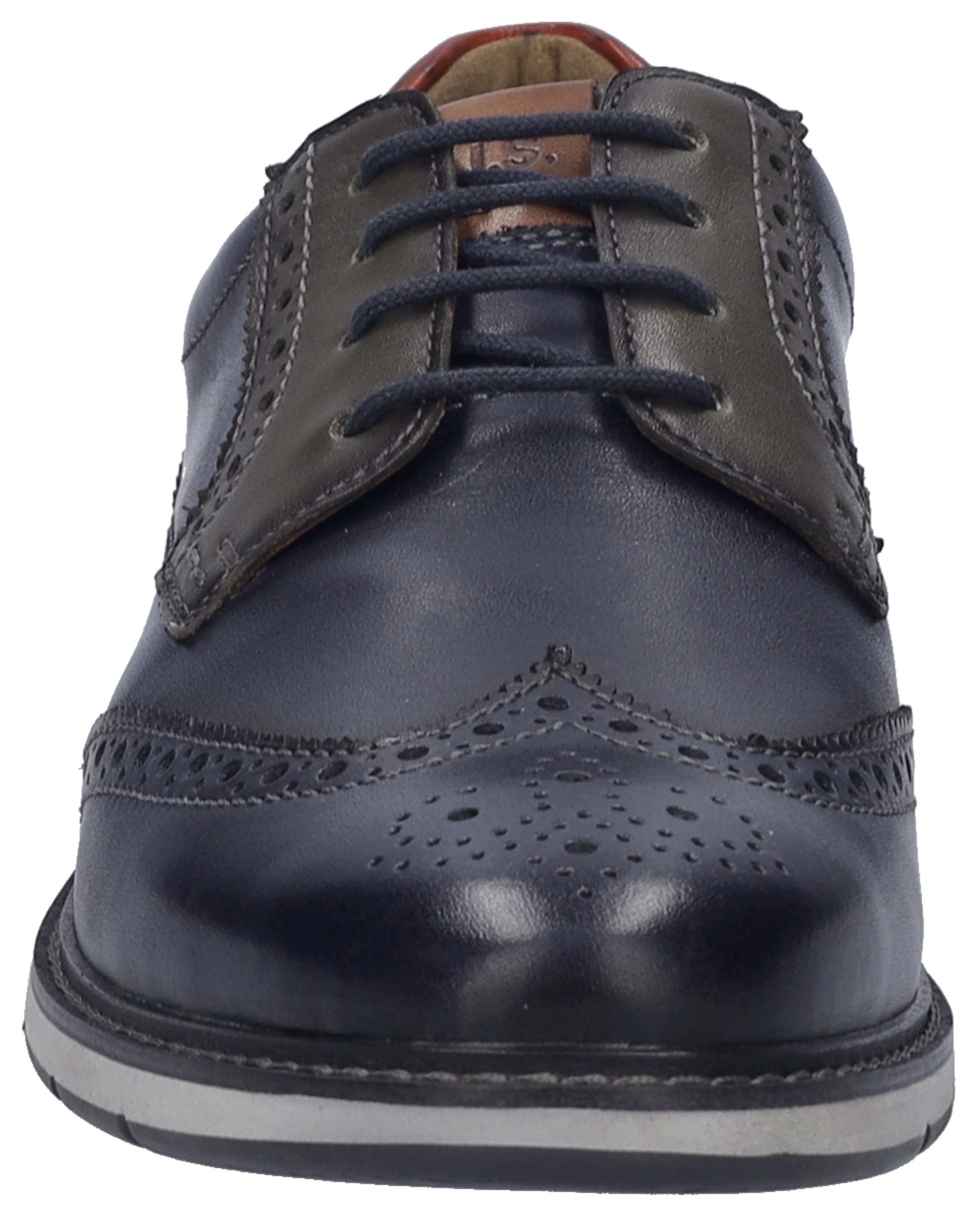 Josef Seibel Schoenen met perforatie Stuart 07 , brogue, businessschoen, anzugschuh met vleugelkappen